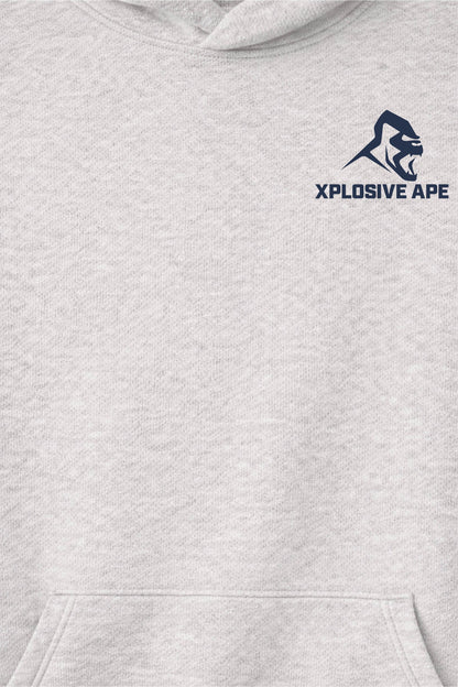 XAPE Classic Raglan Hoodie - Oatmeal Heather/Indigo