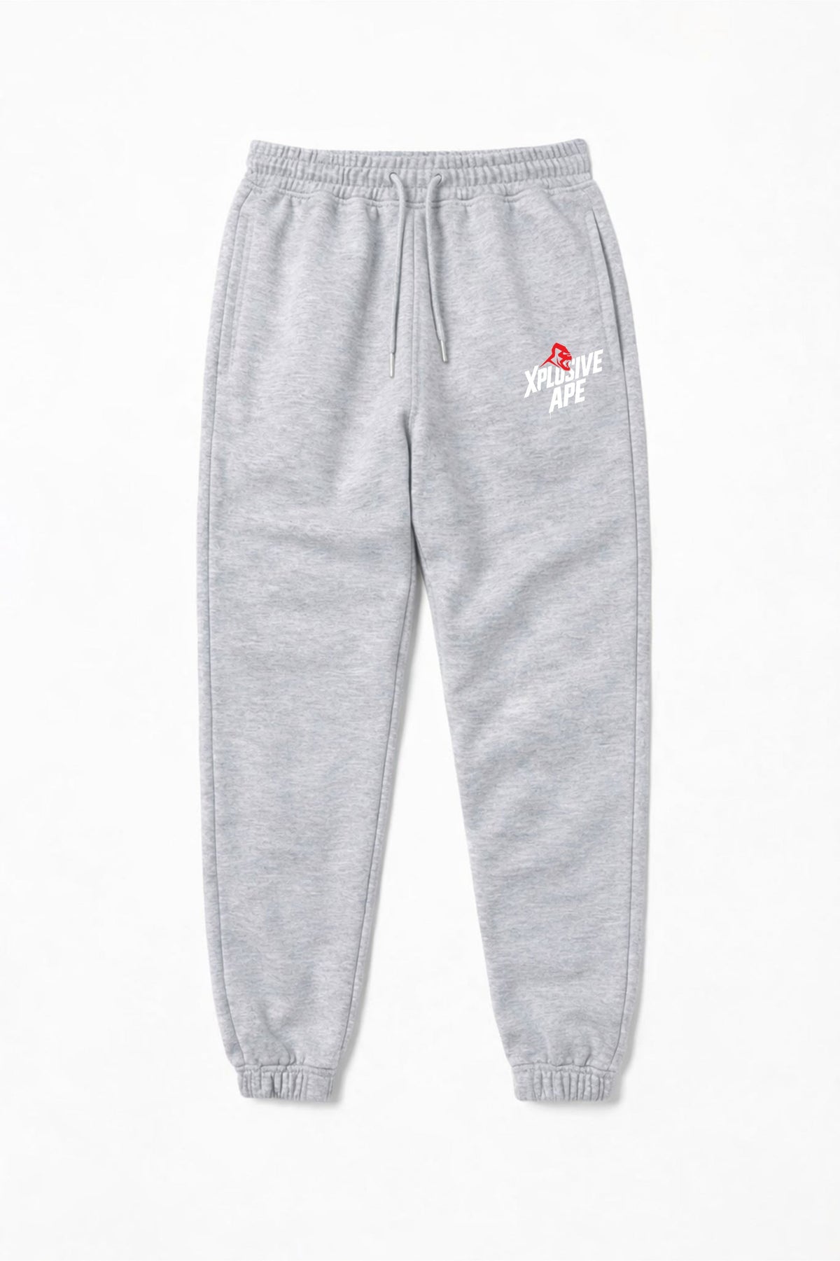 XAPE Classic Stencil Logo Joggers - Heather Grey