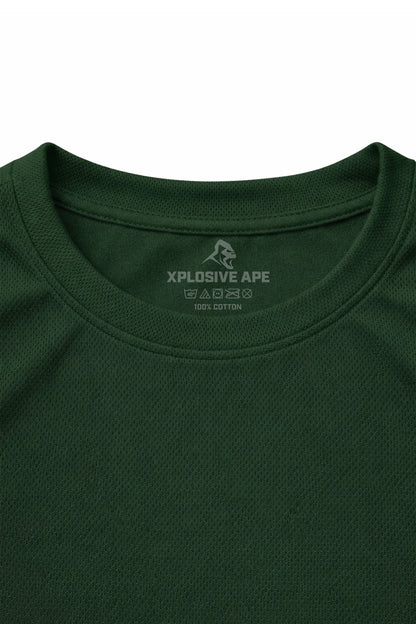 XAPE Classic Stencil Logo X Tech Tee - Forest Green