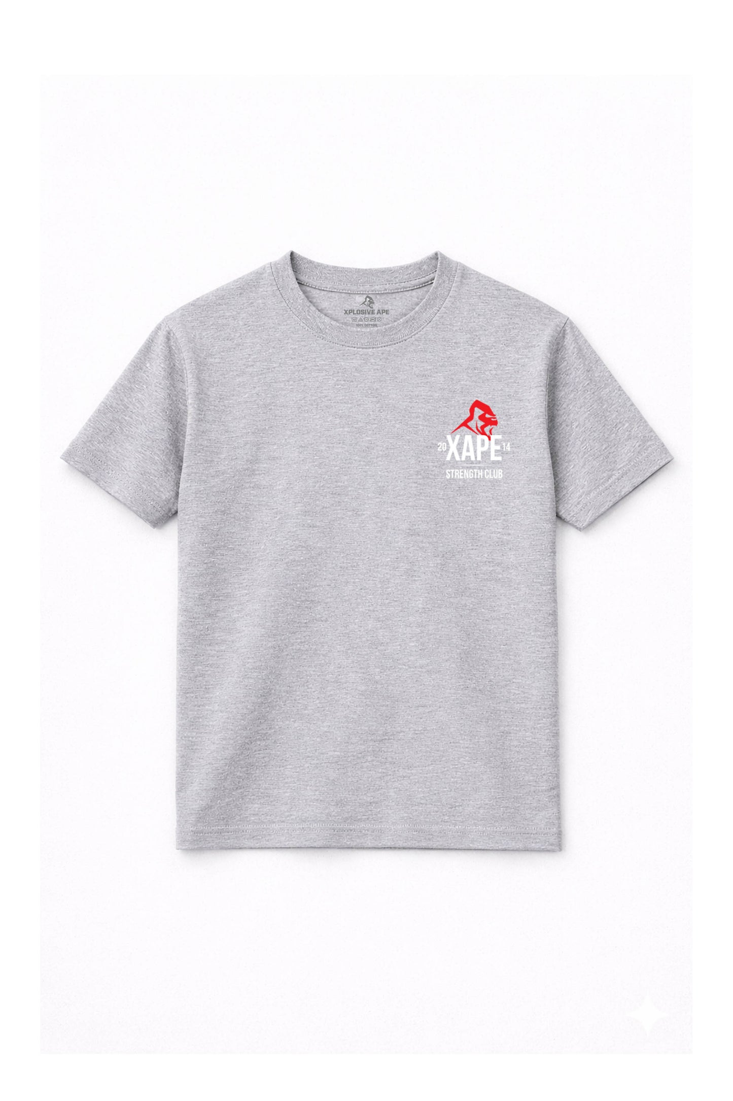 XAPE Classic Strength Club Tee - Sports Grey