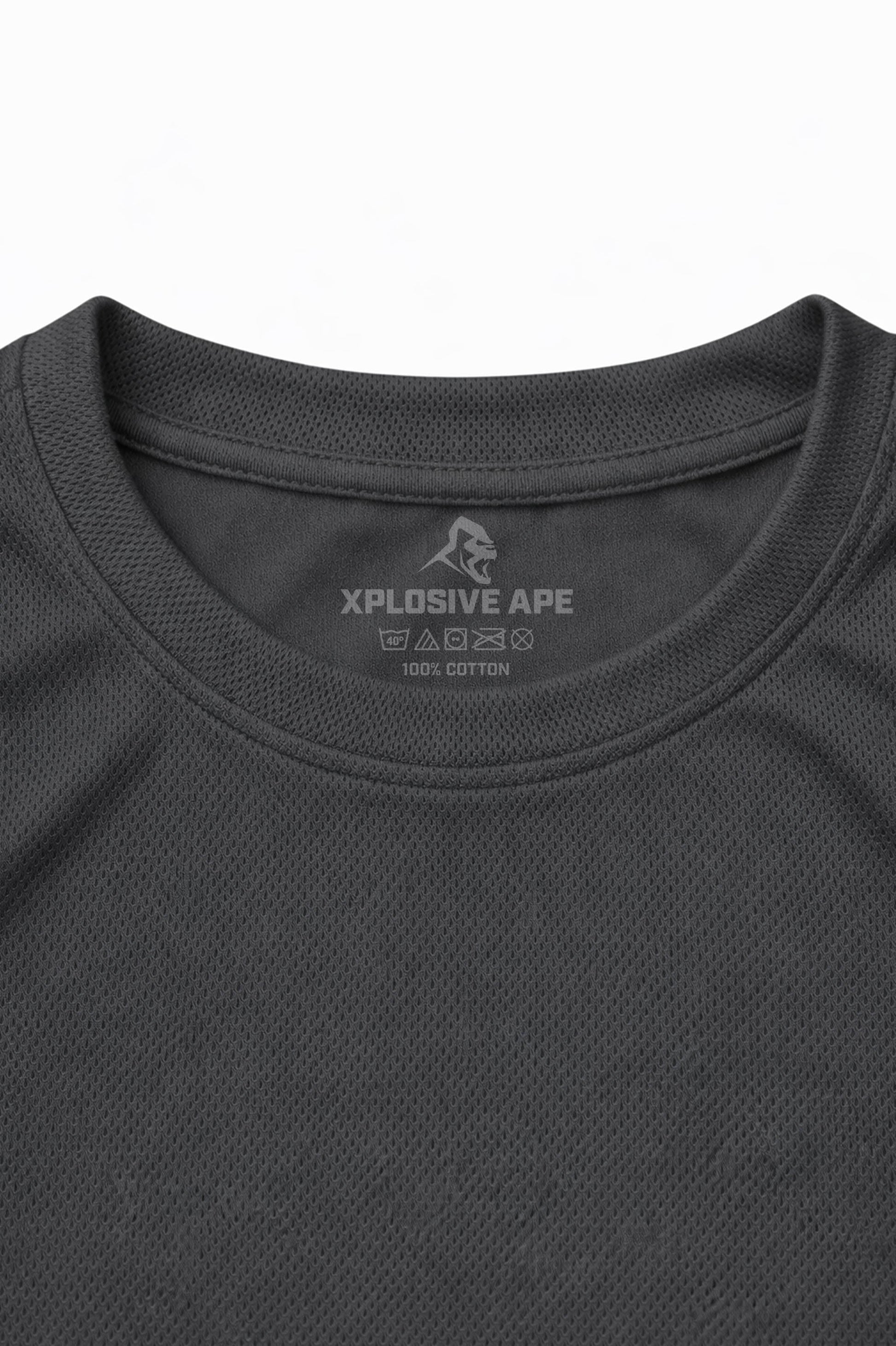 XAPE Classic Strength X Tech Tee - Charcoal