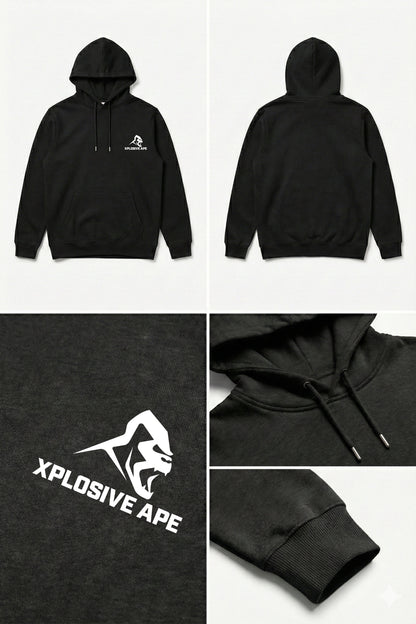 XAPE Classic V2 String Hoodie - Black