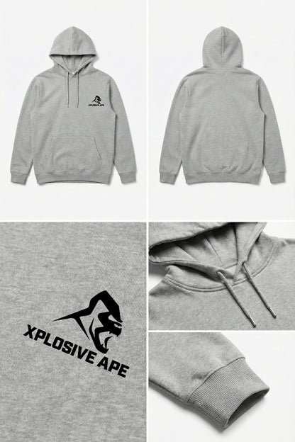 XAPE Classic V2 String Hoodie - Heather Grey