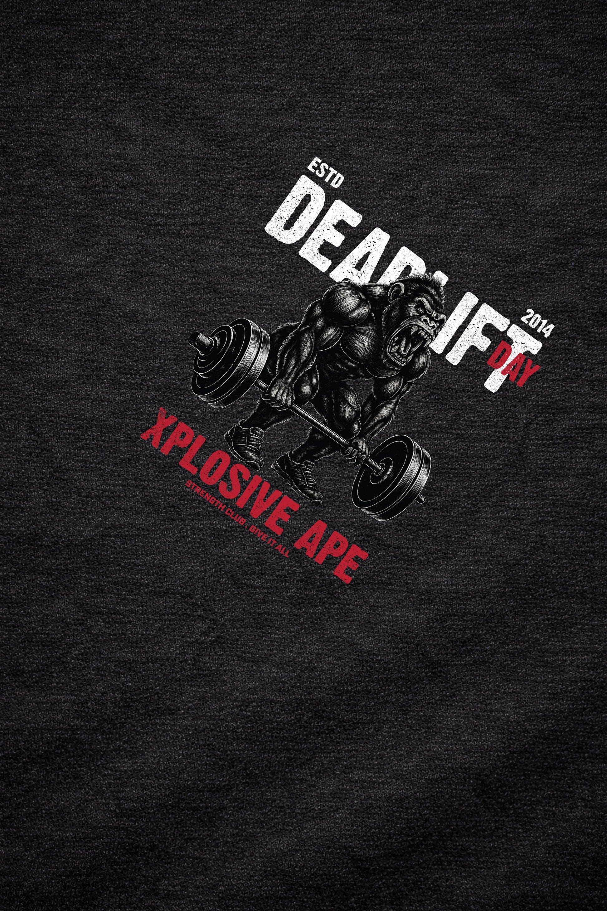 XAPE Deadlift Day V4 String Hoodie - Black