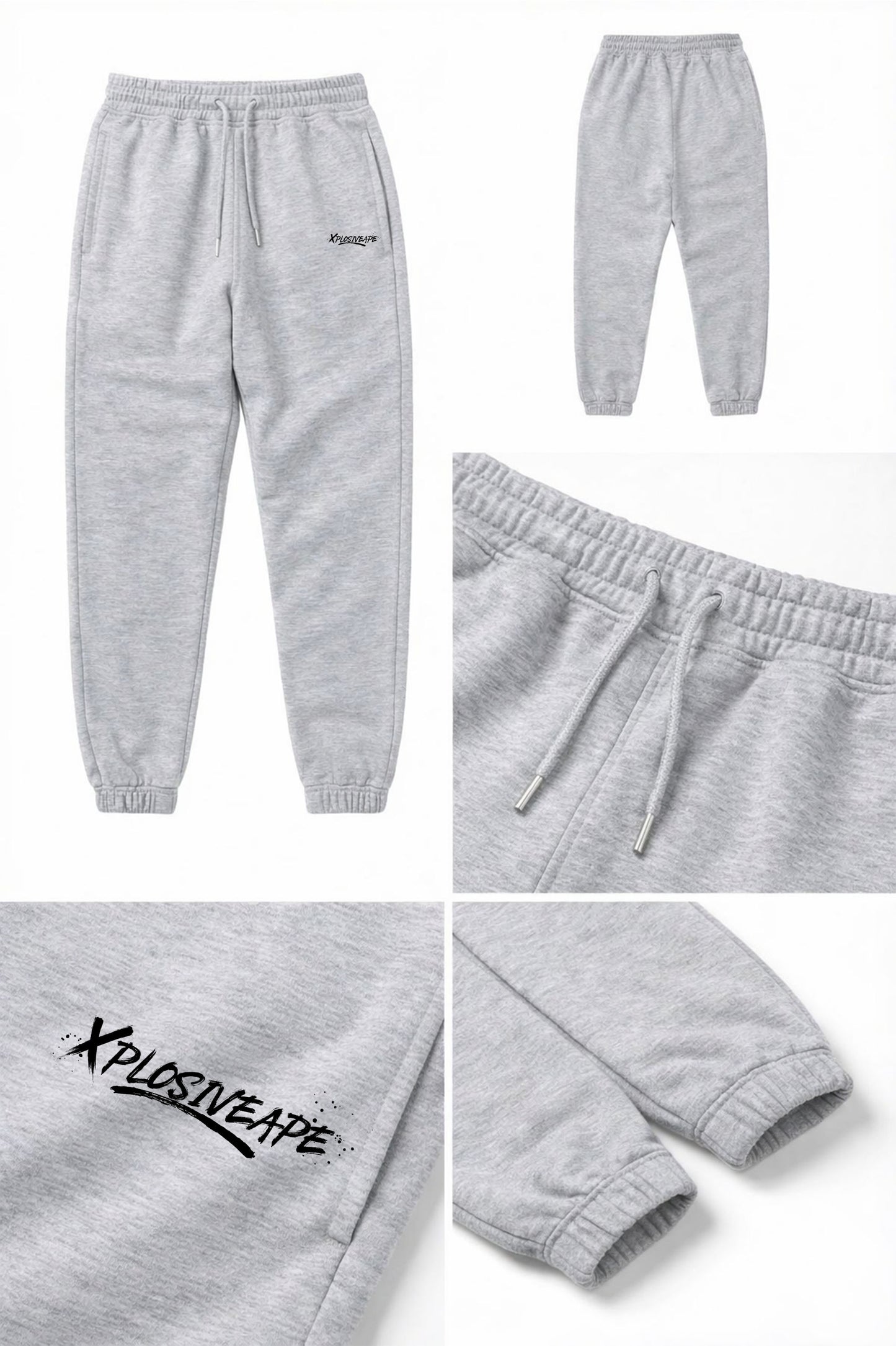 XAPE Desolate V2 Joggers - Ash Grey