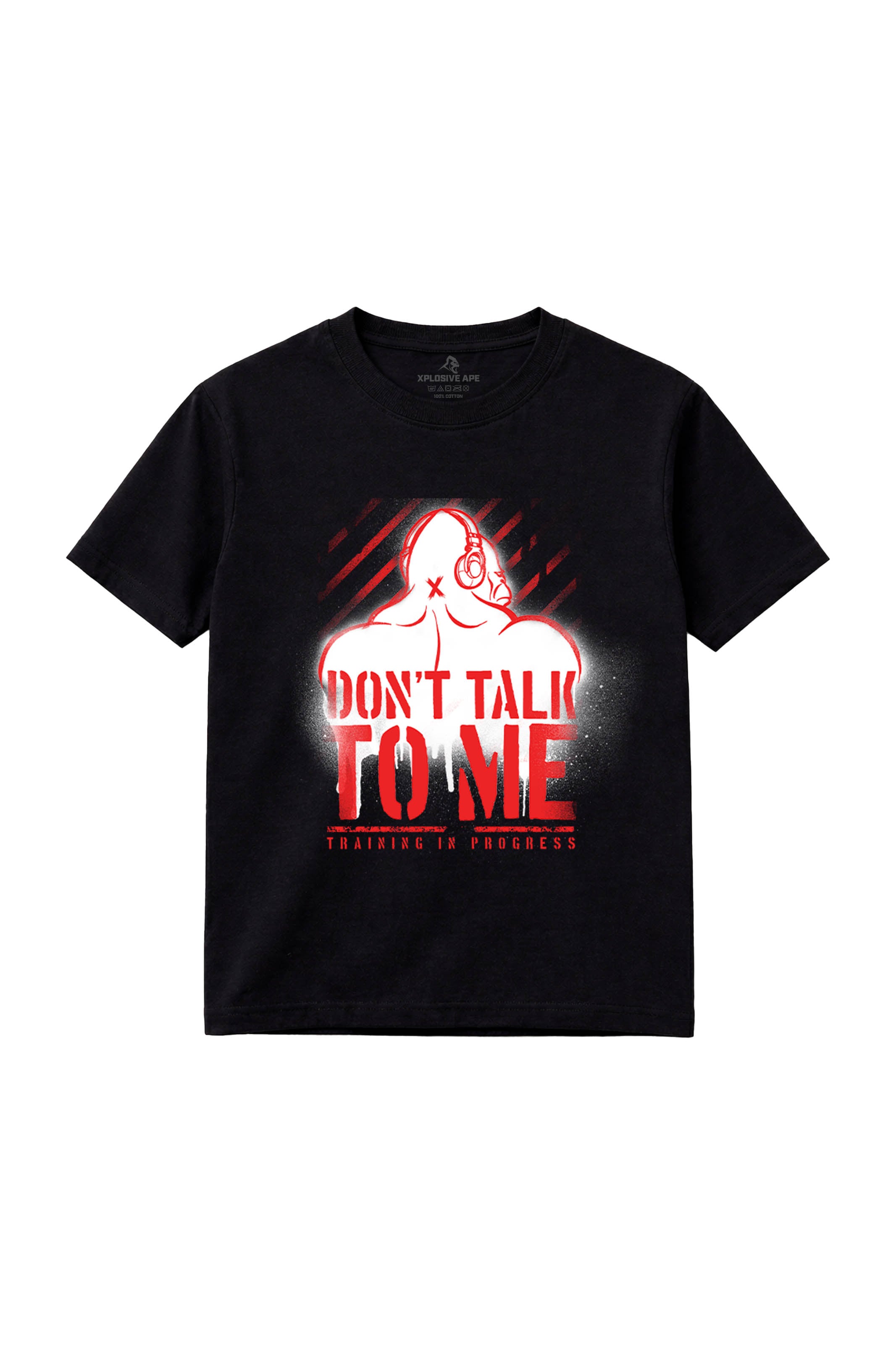XAPE Don't Talk To Me Tee - Black – Xplosive Ape