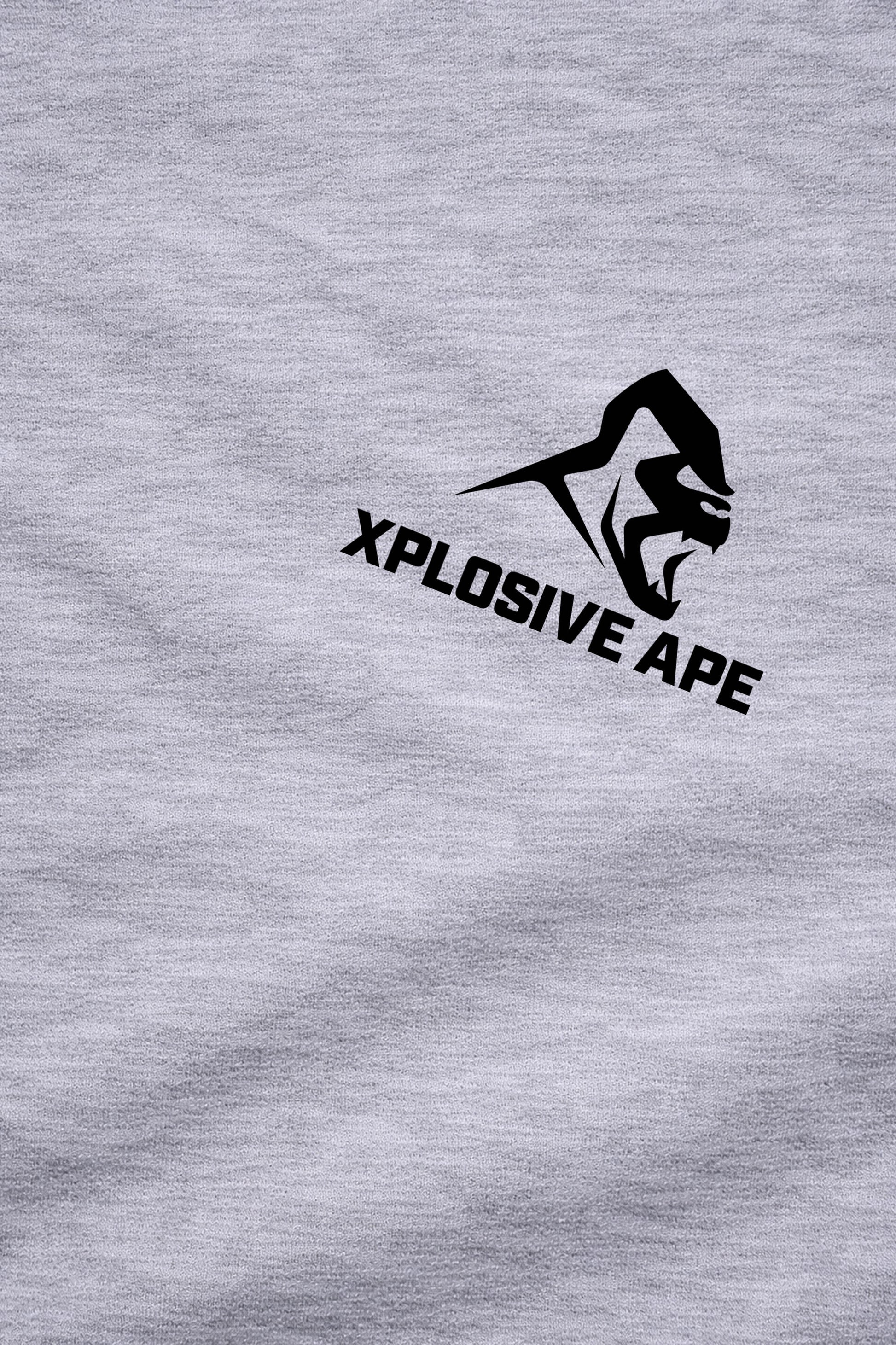 XAPE Don't Talk To Me V2 String Hoodie - Sports Grey