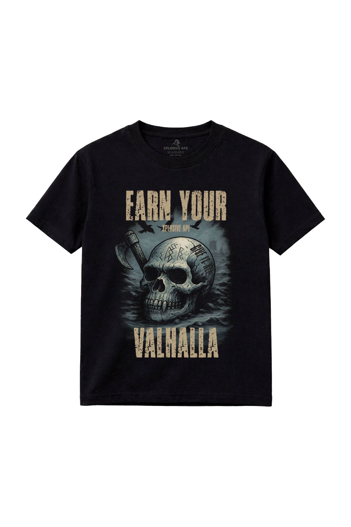 XAPE Earn Your Valhalla Tee - Black