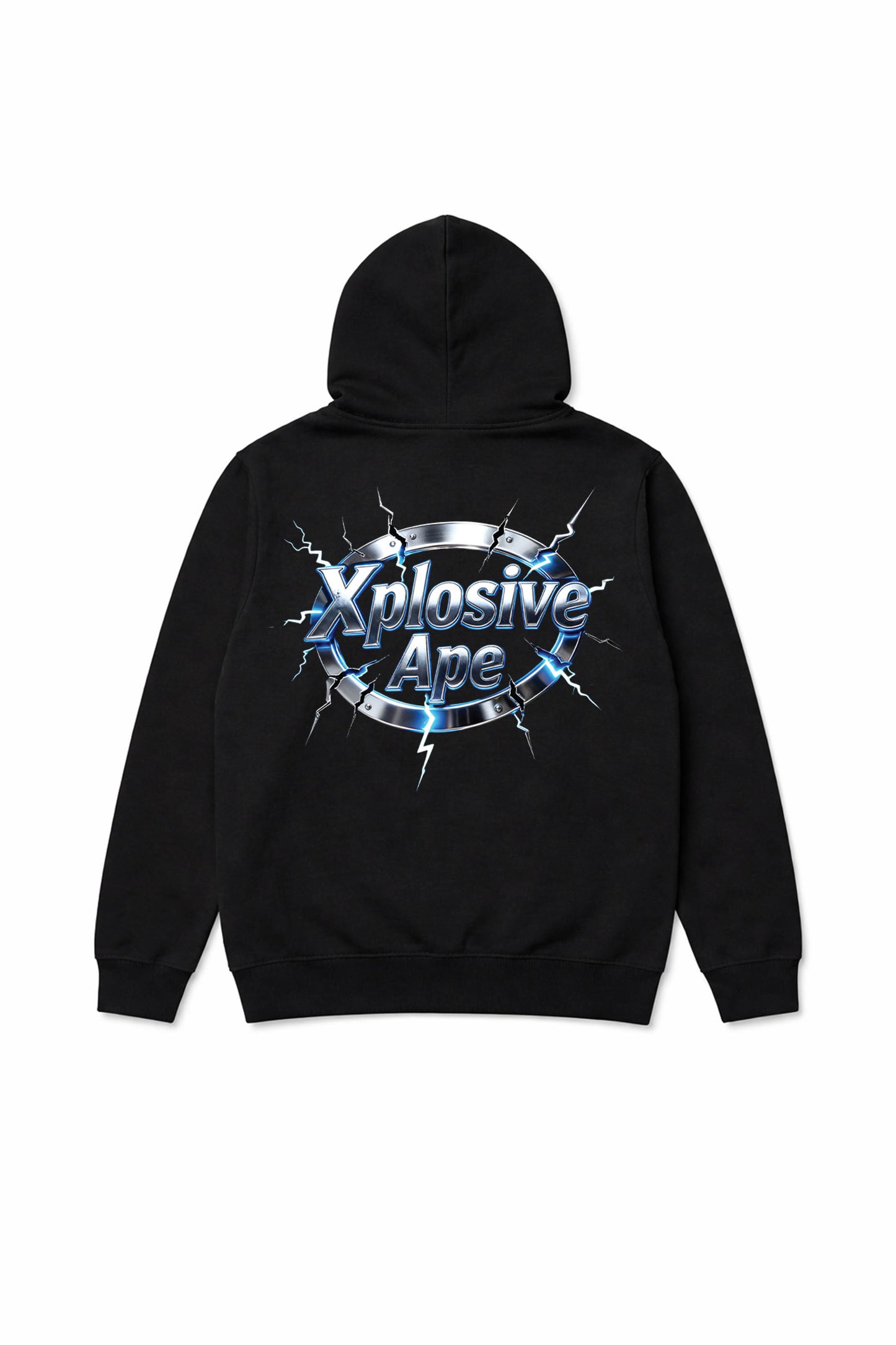 XAPE Electro Seal String Hoodie - Black