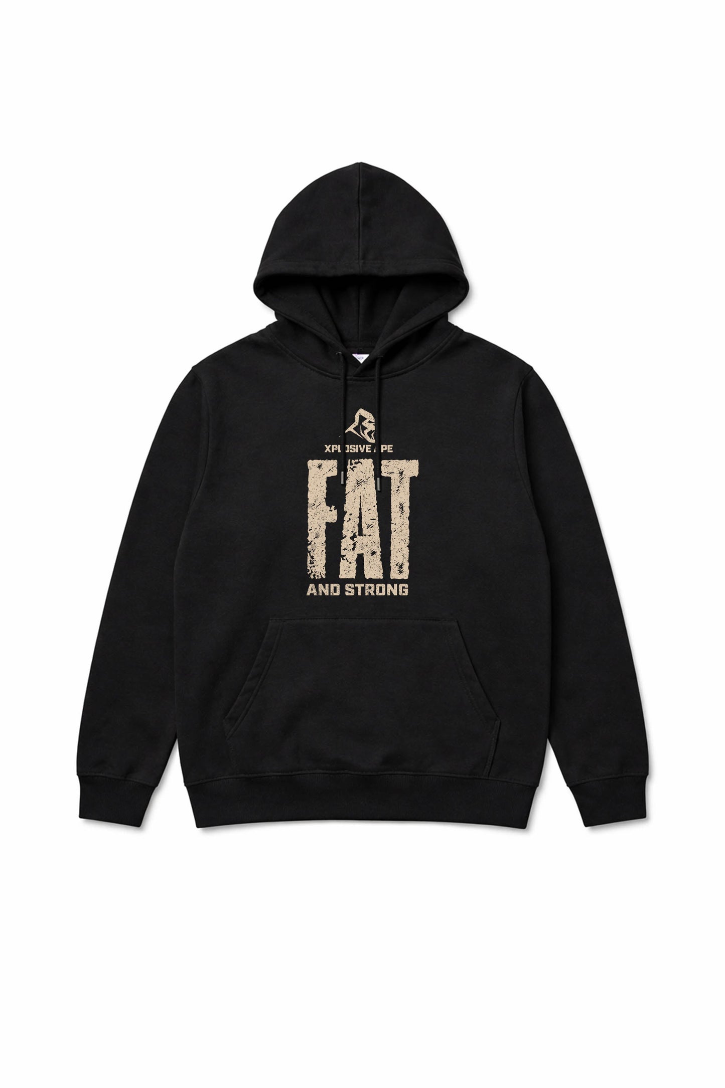 XAPE Fat And Strong V2 String Hoodie - Black