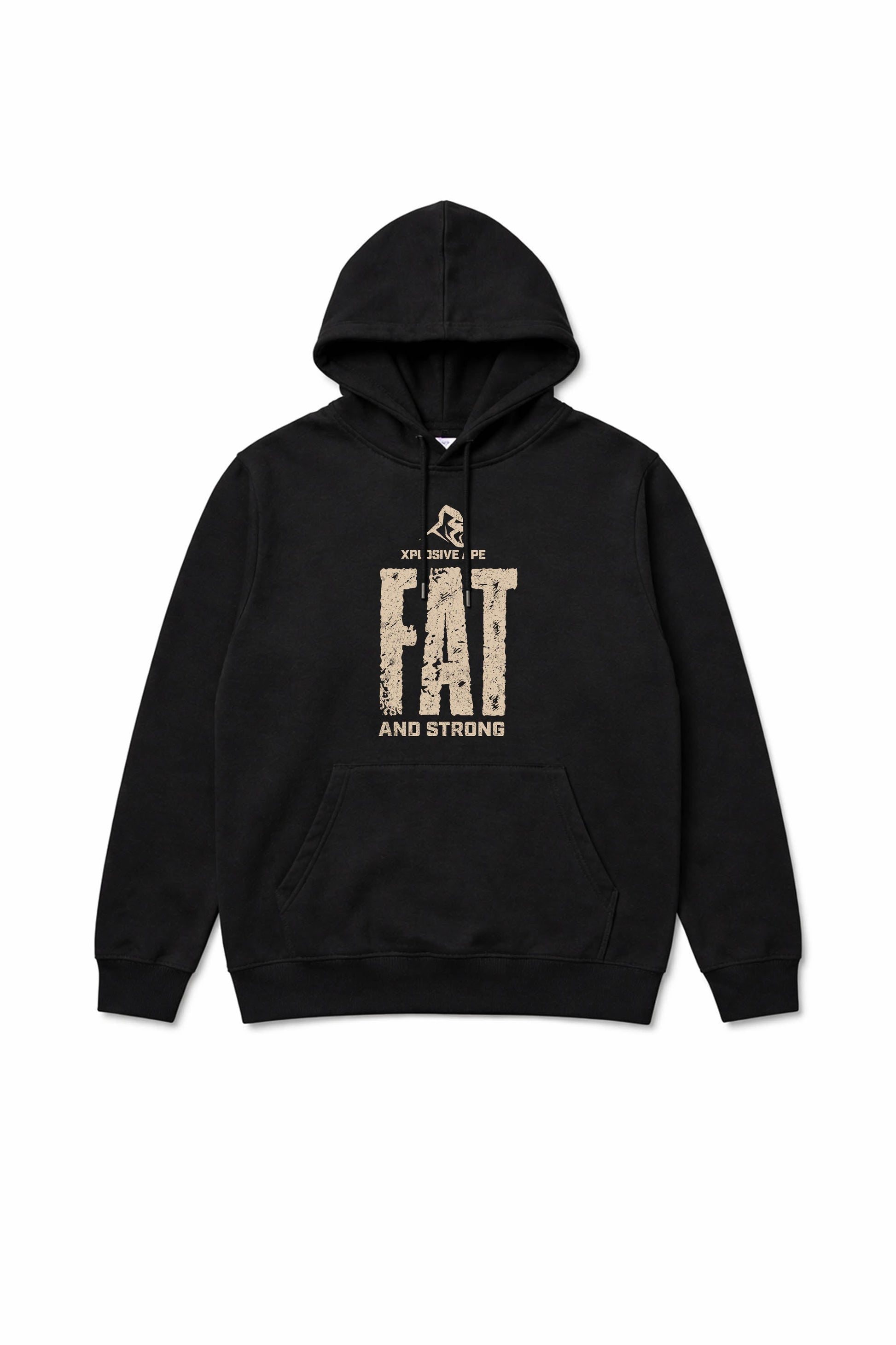XAPE Fat And Strong V2 String Hoodie - Black