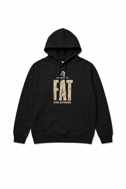 XAPE Fat And Strong V2 String Hoodie - Black