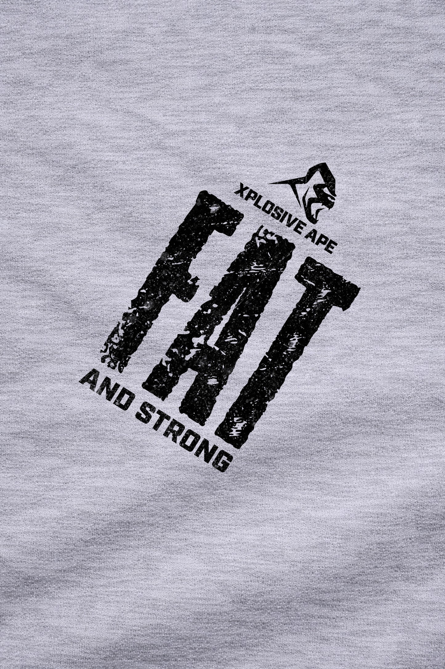 XAPE Fat And Strong V2 String Hoodie - Sports Grey
