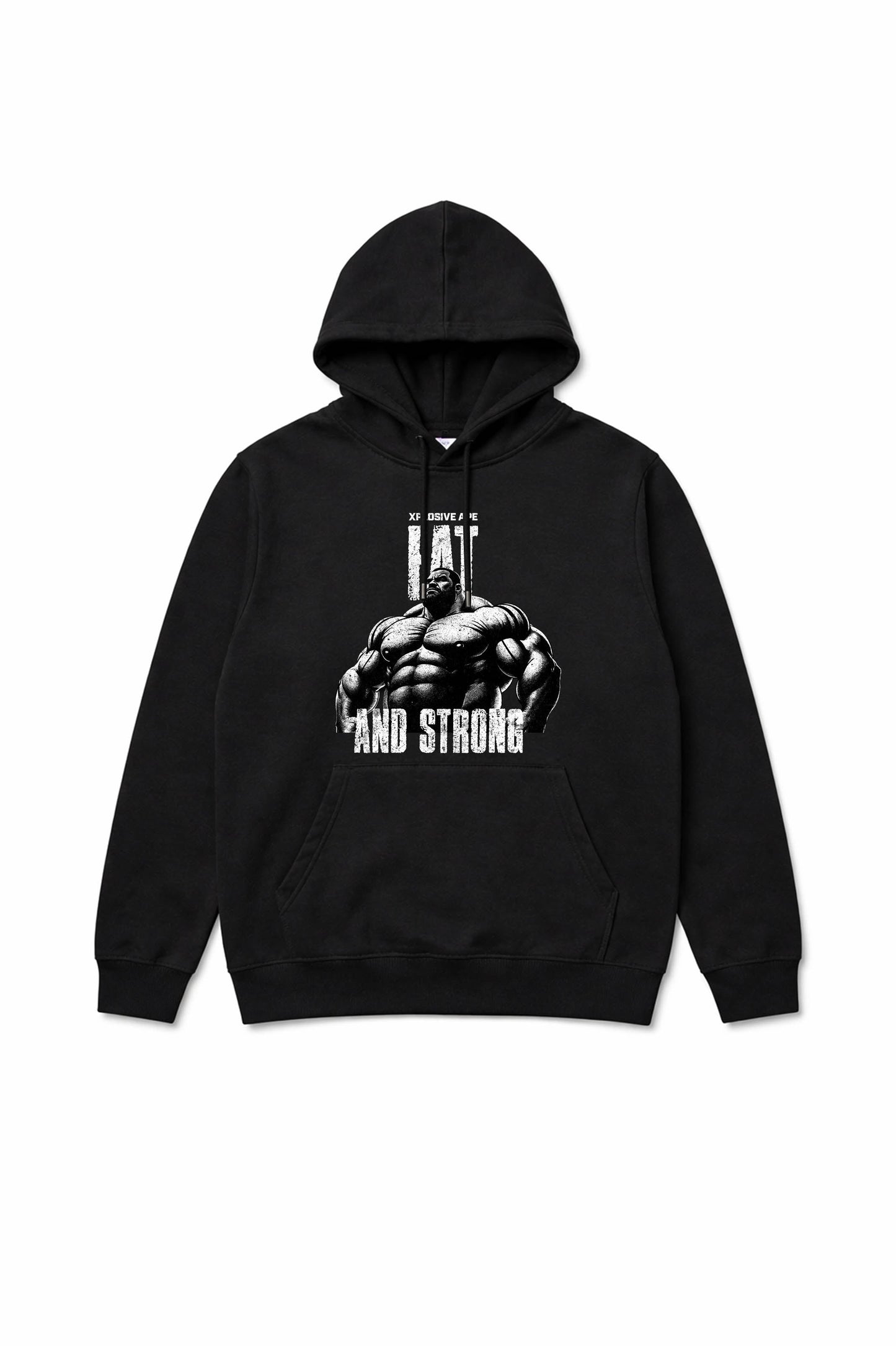 XAPE Fat And Strong V3 String Hoodie - Black