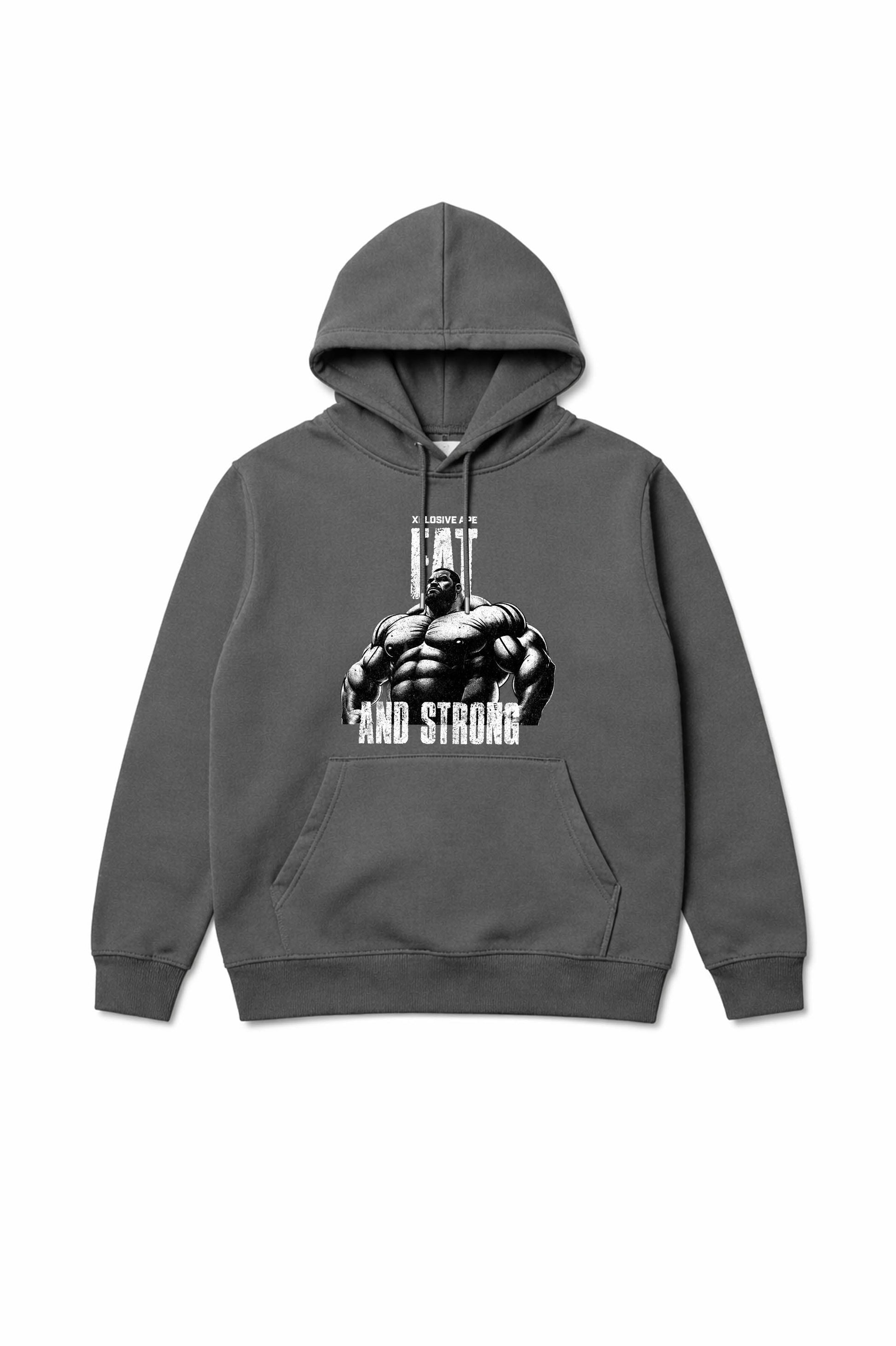 XAPE Fat And Strong V3 String Hoodie - Charcoal