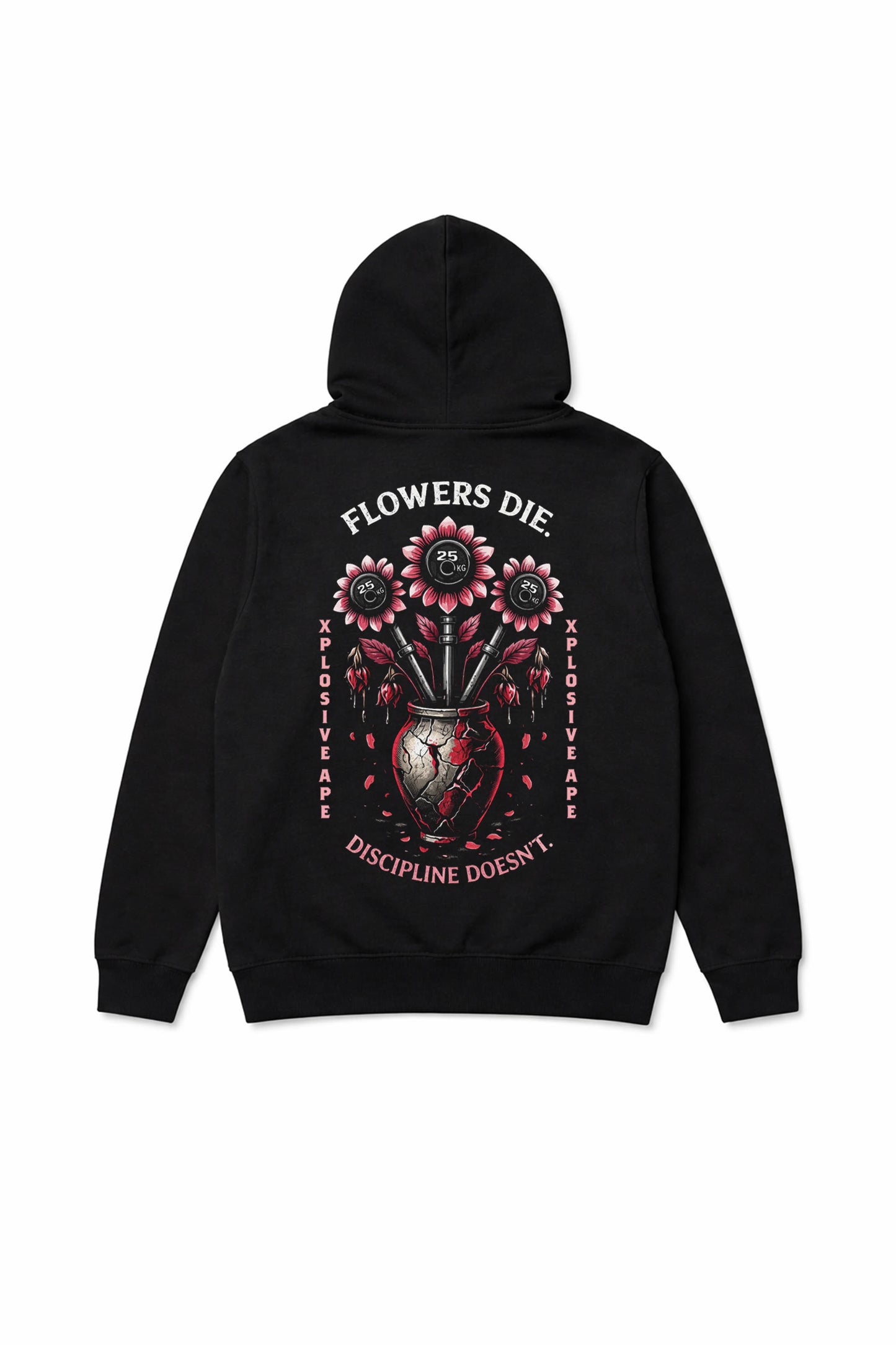 XAPE Flowers String Hoodie - Black
