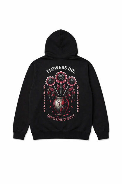 XAPE Flowers String Hoodie - Black