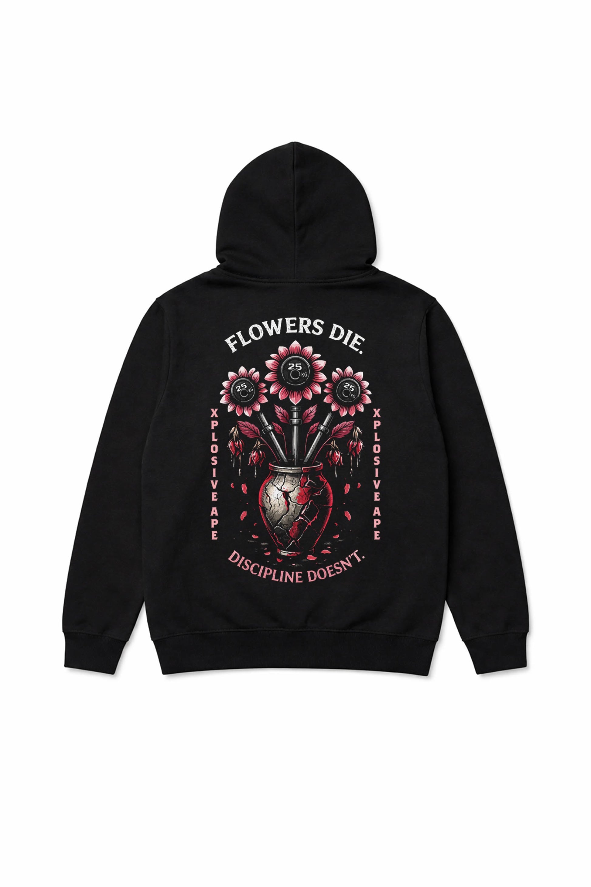 XAPE Flowers String Hoodie - Black