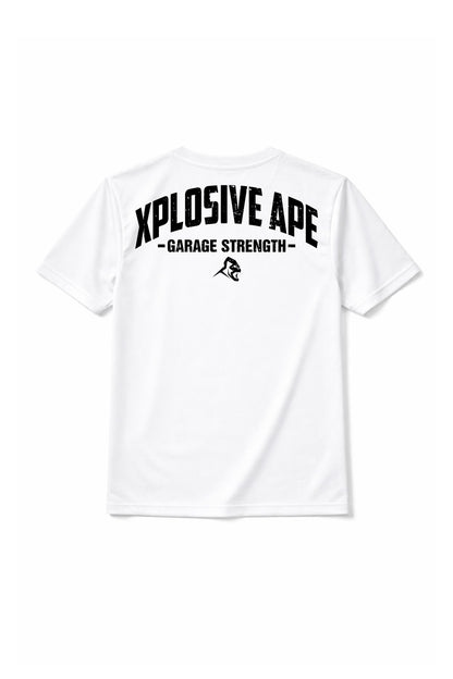 XAPE Garage Strength Tech Tee - White