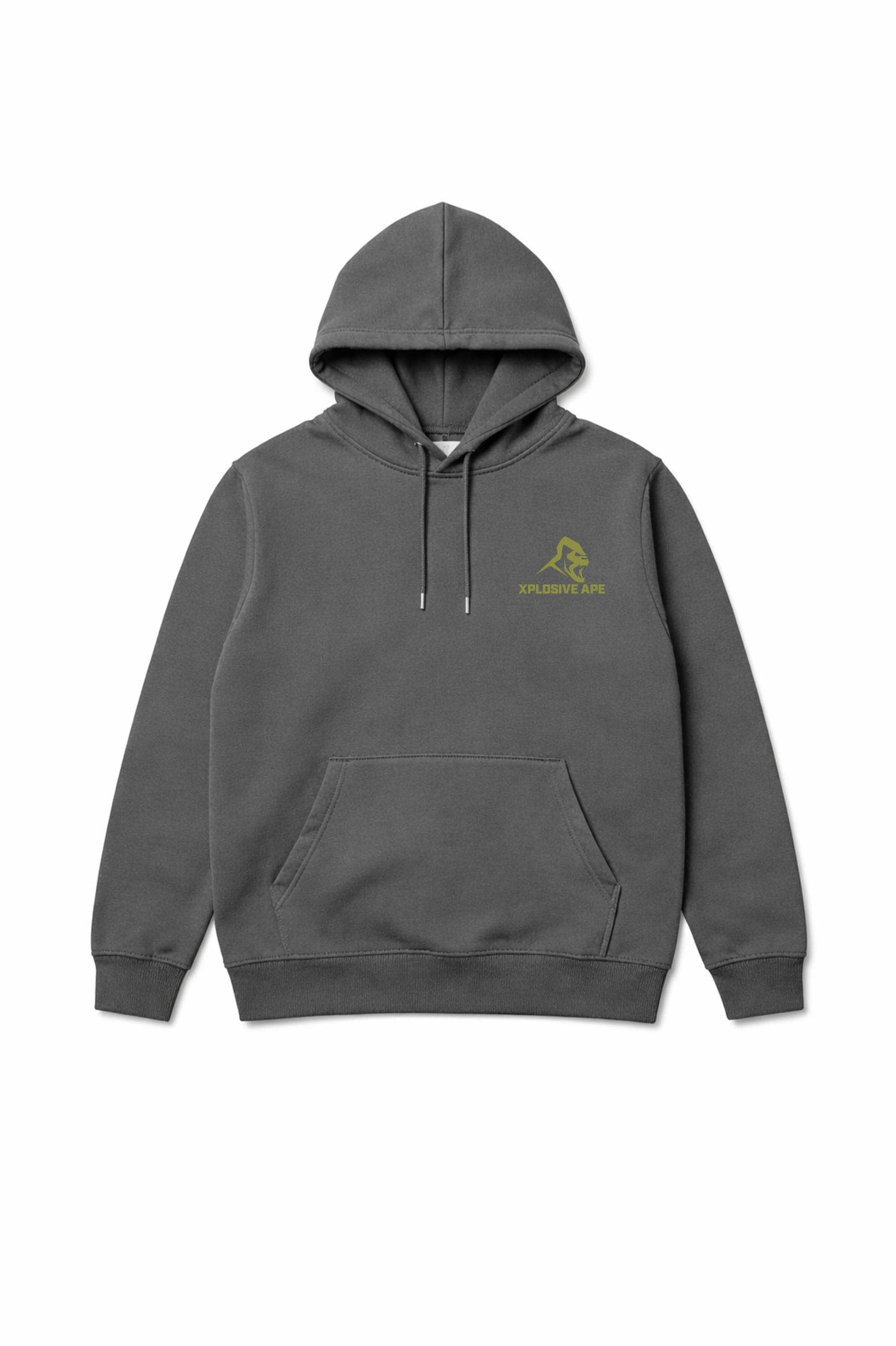 XAPE Garage Strength V2 String Hoodie - Charcoal