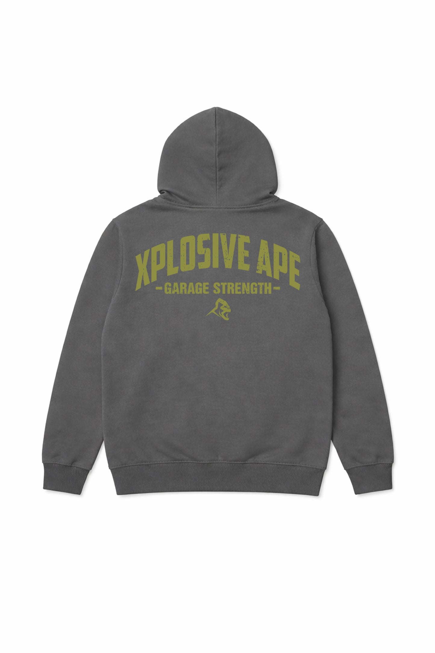 XAPE Garage Strength V2 String Hoodie - Charcoal