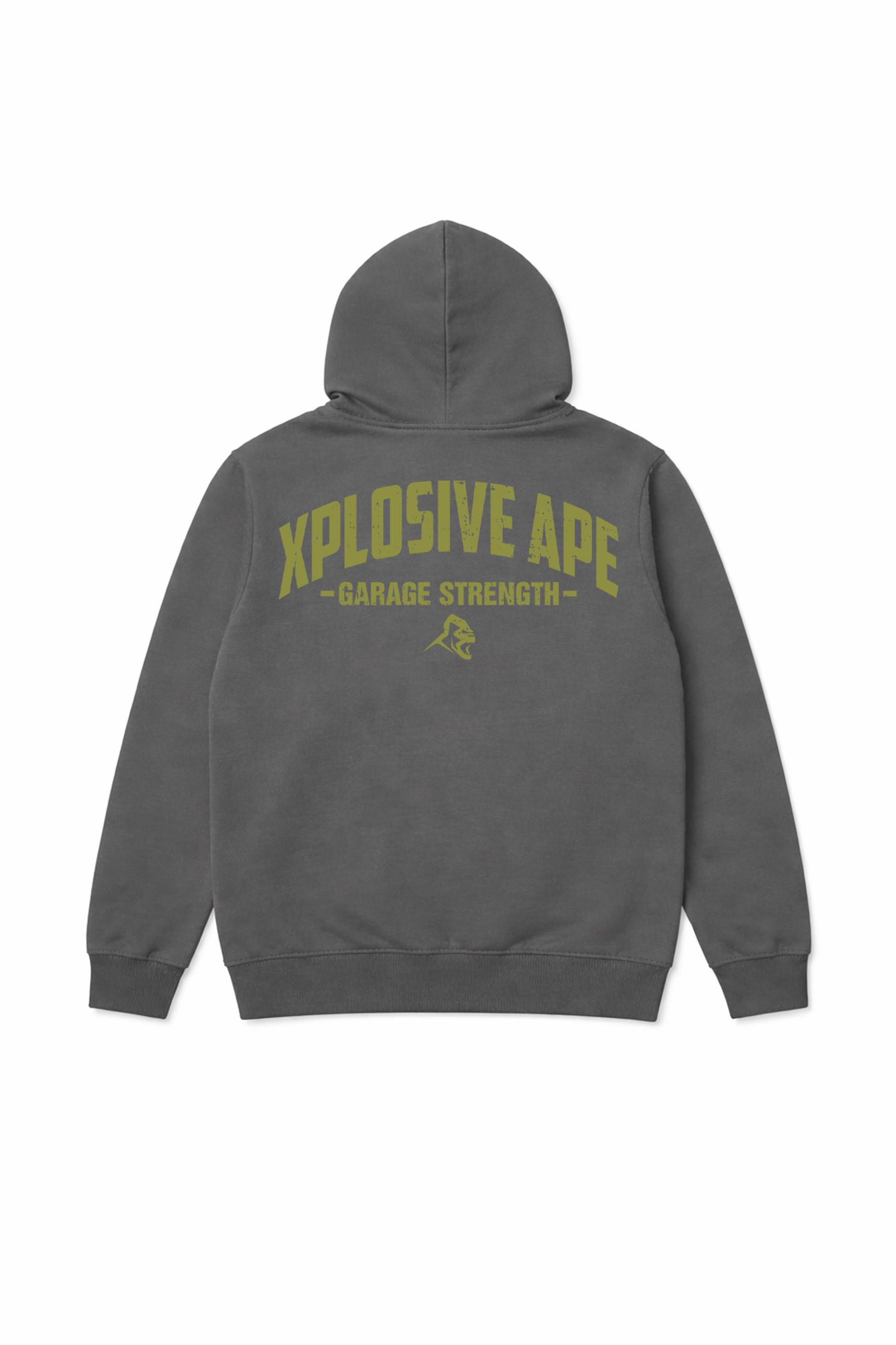 XAPE Garage Strength V2 String Hoodie - Charcoal