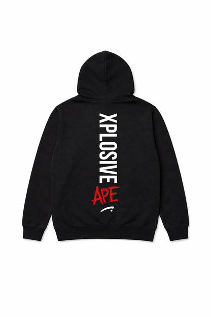 XAPE Graffiti V2 String Hoodie - Black