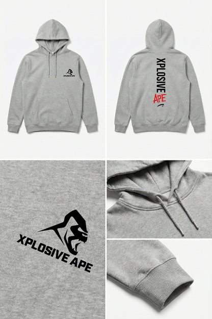 XAPE Graffiti V2 String Hoodie - Sports Grey