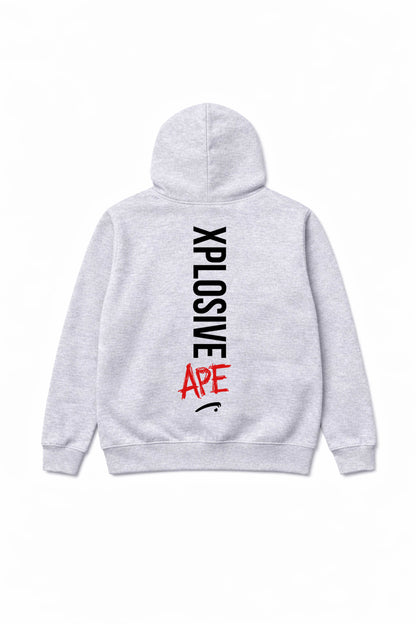 XAPE Graffiti V2 String Hoodie - Sports Grey