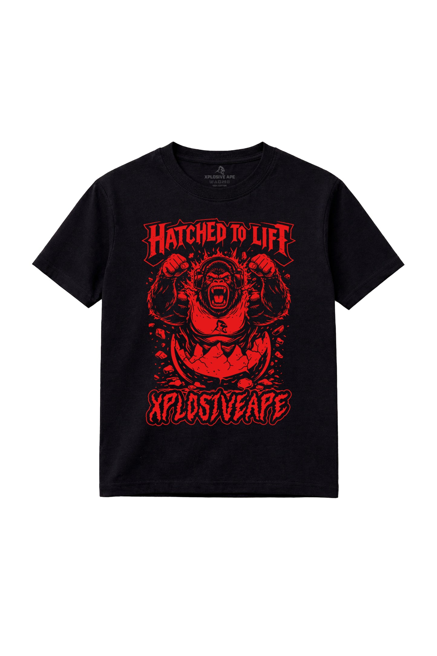 XAPE Hatched Tee - Black