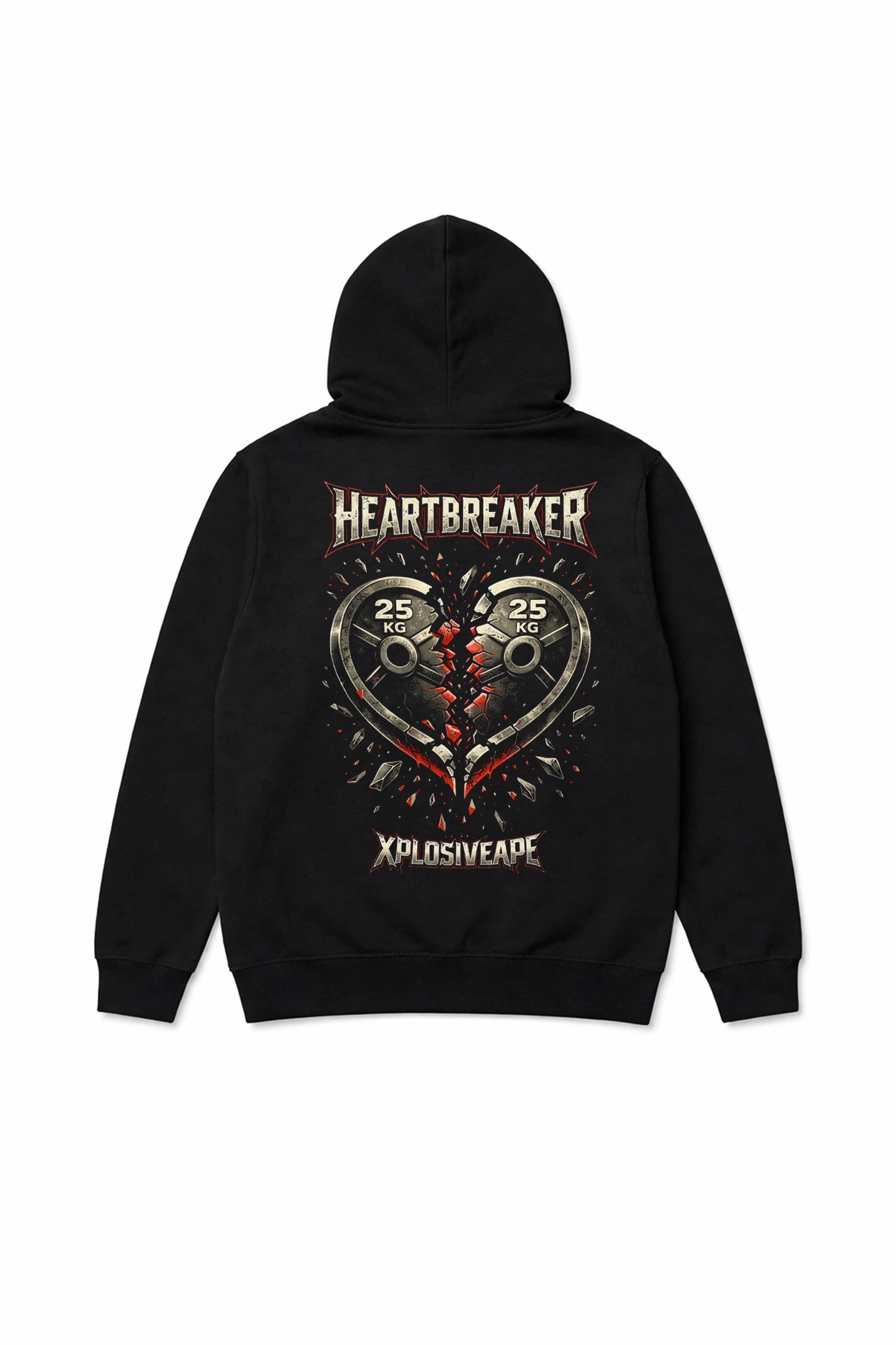 XAPE Heartbreak String Hoodie - Black