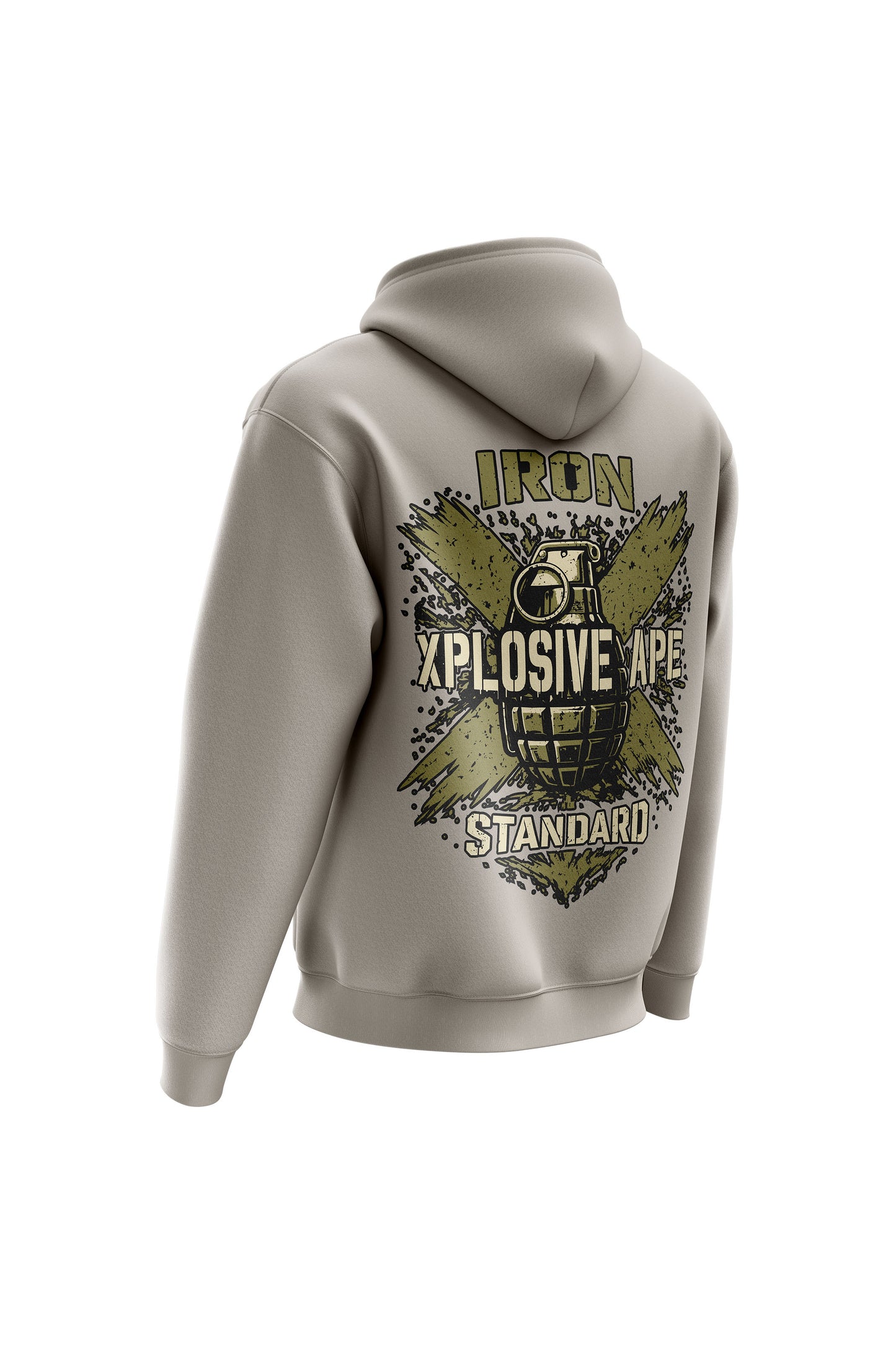 XAPE Iron Hoodie - Stone