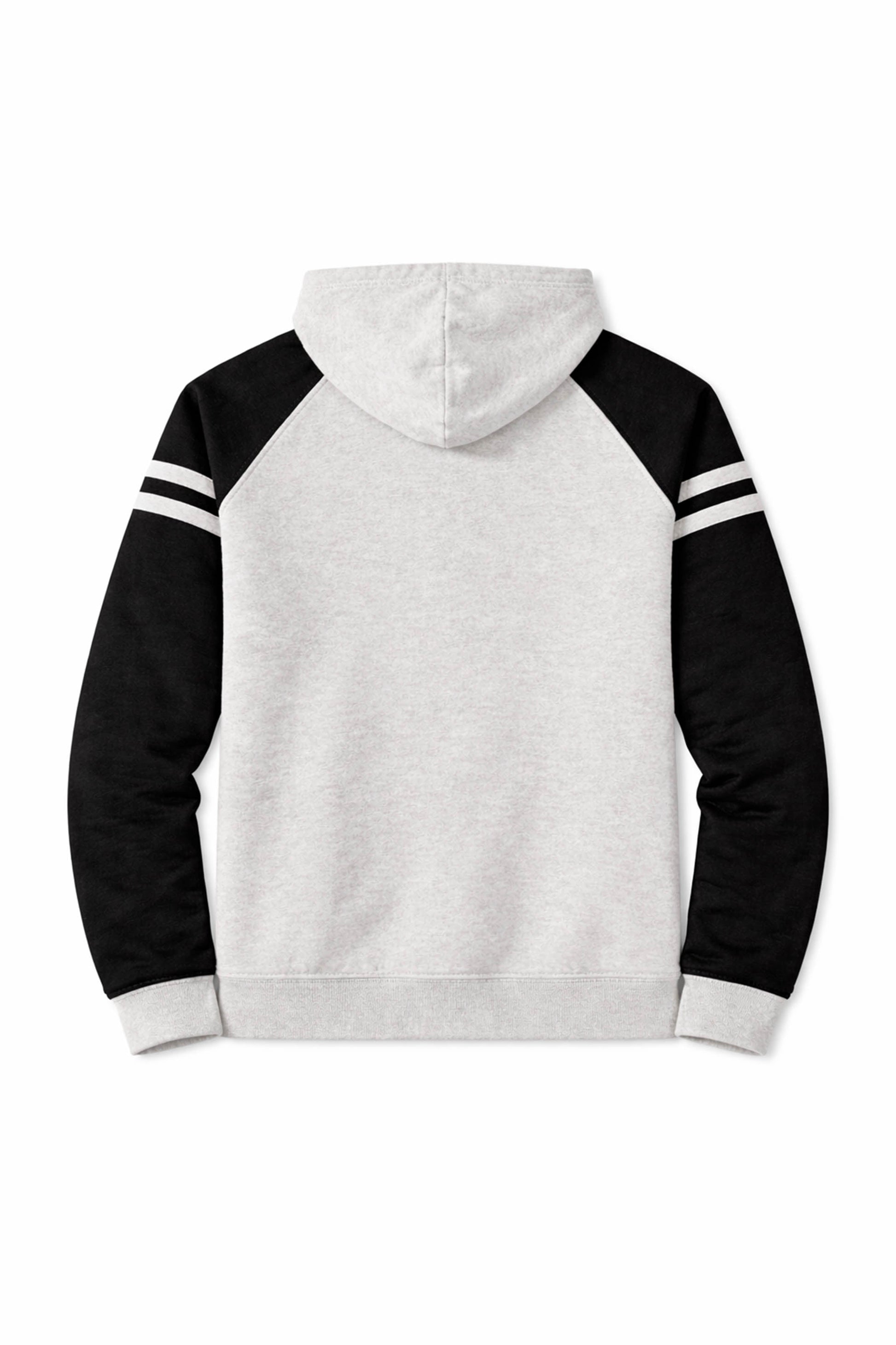 XAPE Monogram Raglan Hoodie - Oatmeal Heather/Black