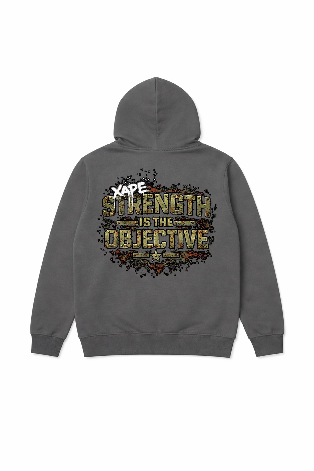 XAPE Objective Hoodie - Charcoal