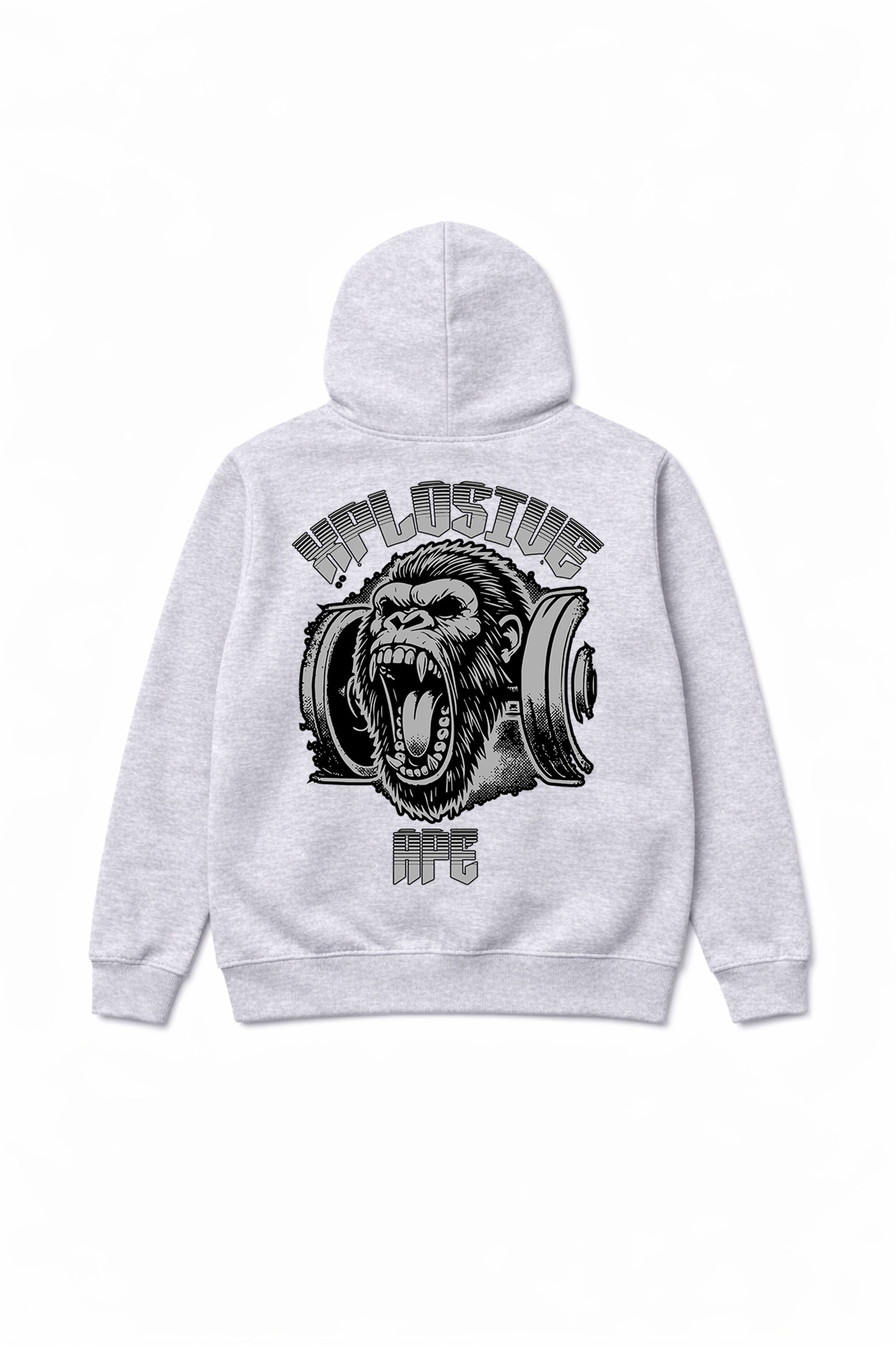 XAPE Old School Hoodie - Heather Grey