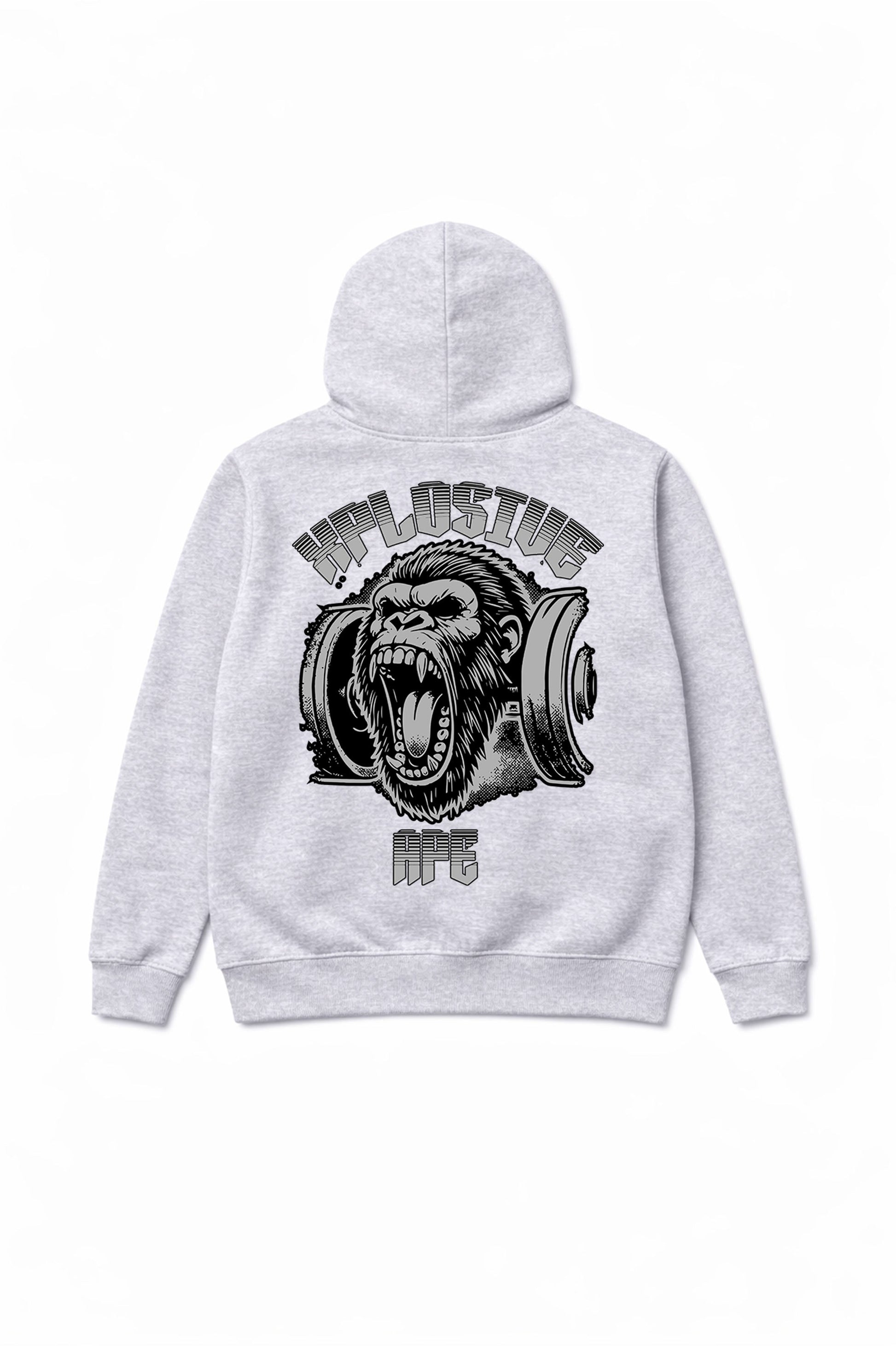 XAPE Old School Hoodie - Heather Grey