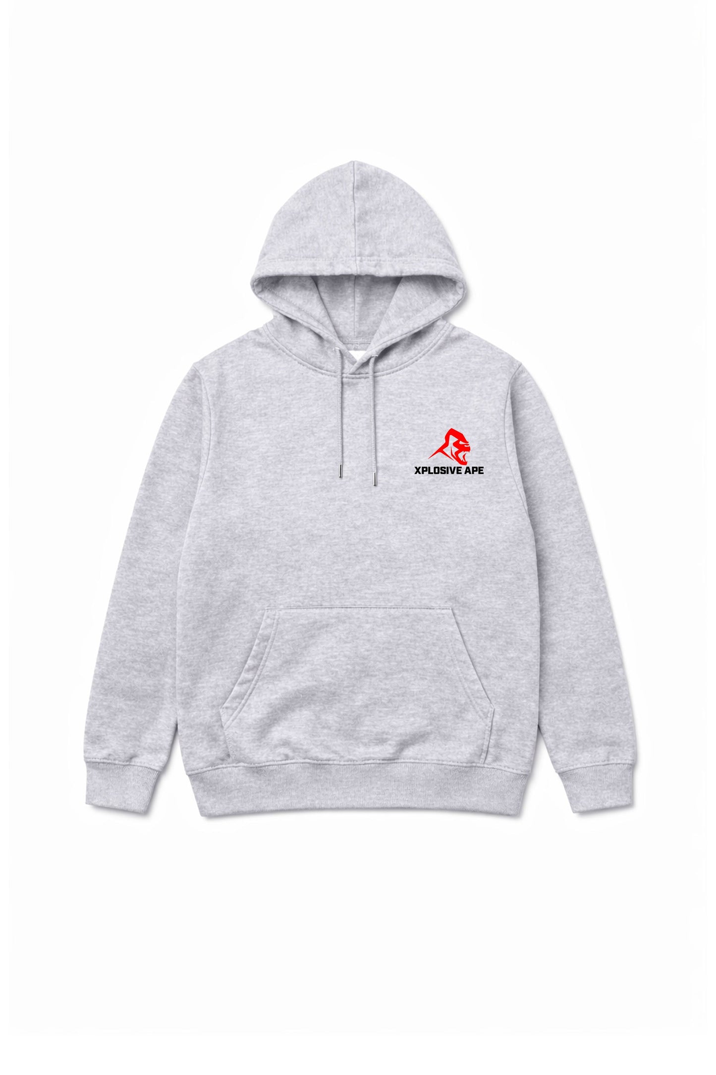 XAPE Original Logo V2 String Hoodie - Heather Grey