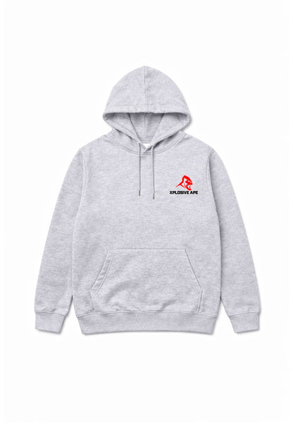 XAPE Original Logo V2 String Hoodie - Heather Grey