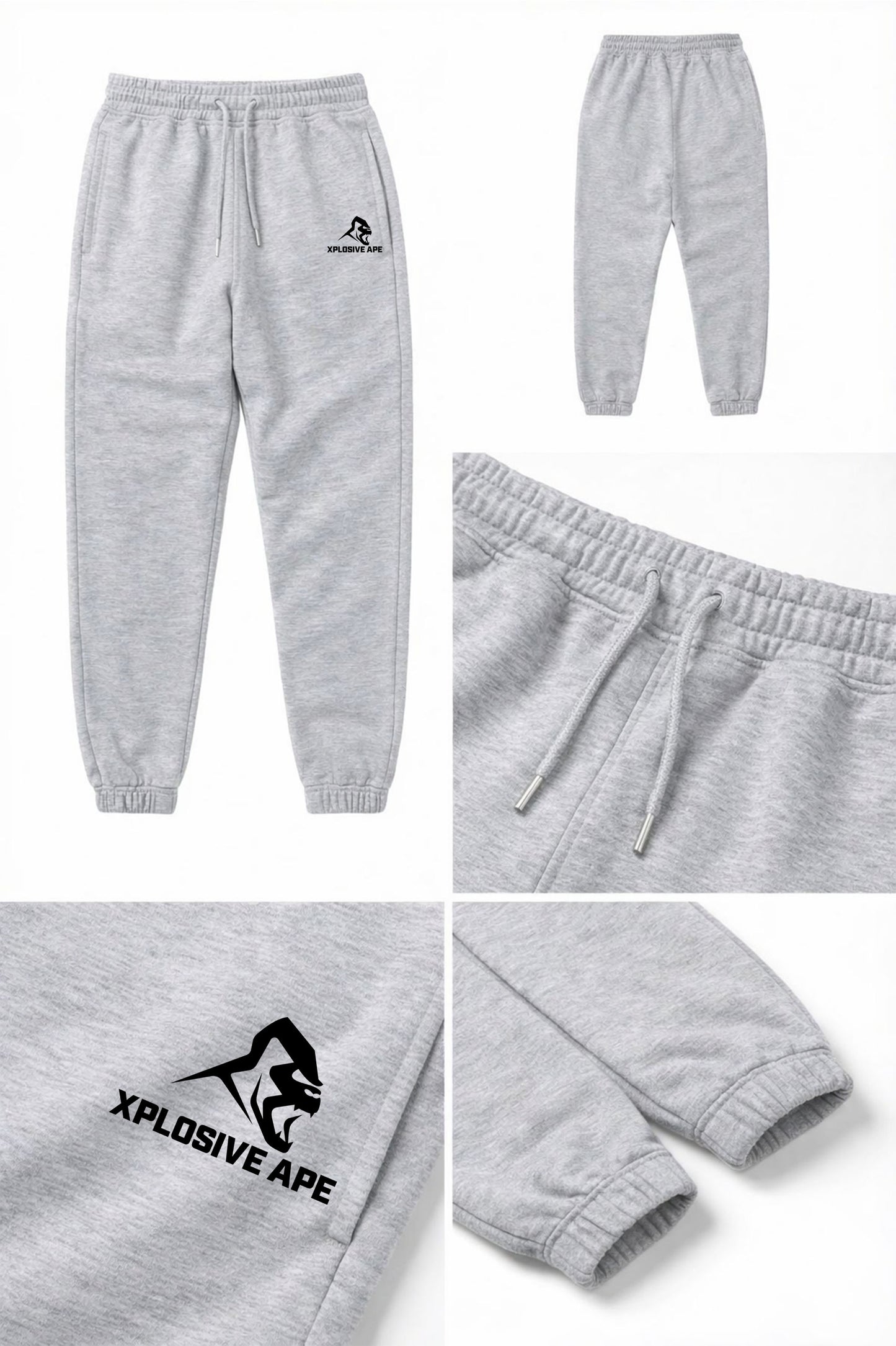 XAPE Prime Logo V2 Joggers - Sports Grey