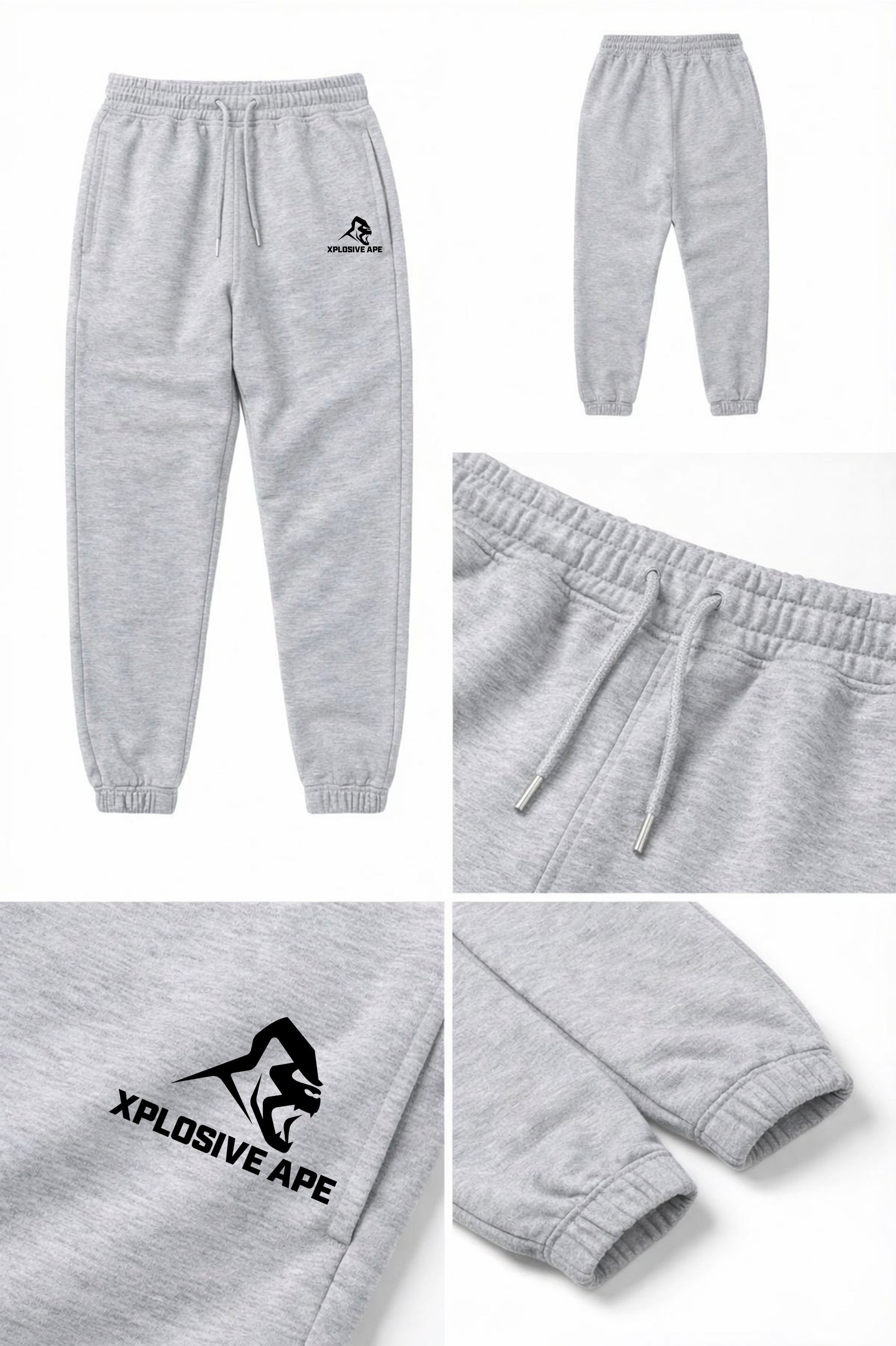 XAPE Prime Logo V2 Joggers - Sports Grey
