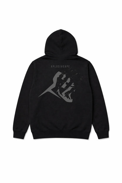 XAPE Rage Claw String Hoodie - Black