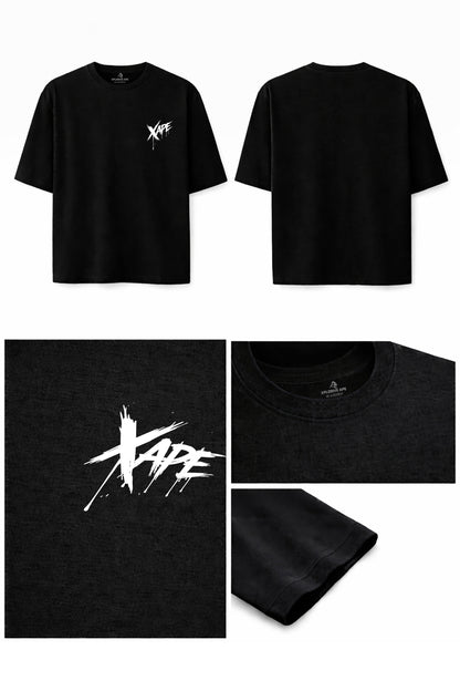XAPE Raw Form Oversized Tee - Black