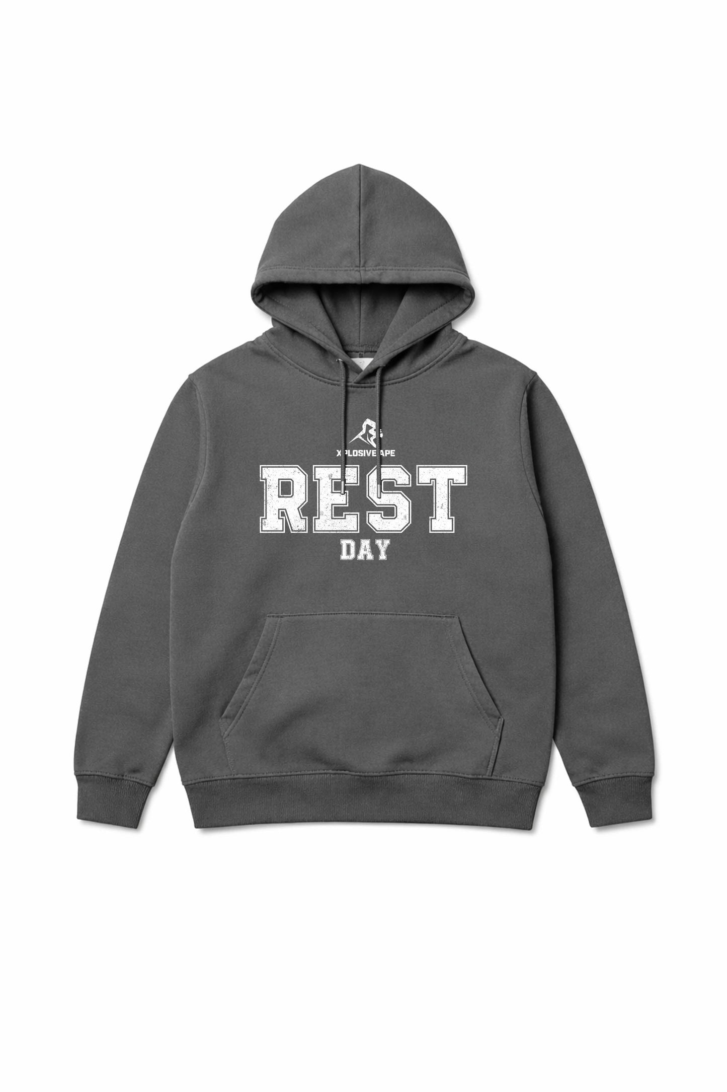 XAPE Rest Day V1 String Hoodie - Charcoal