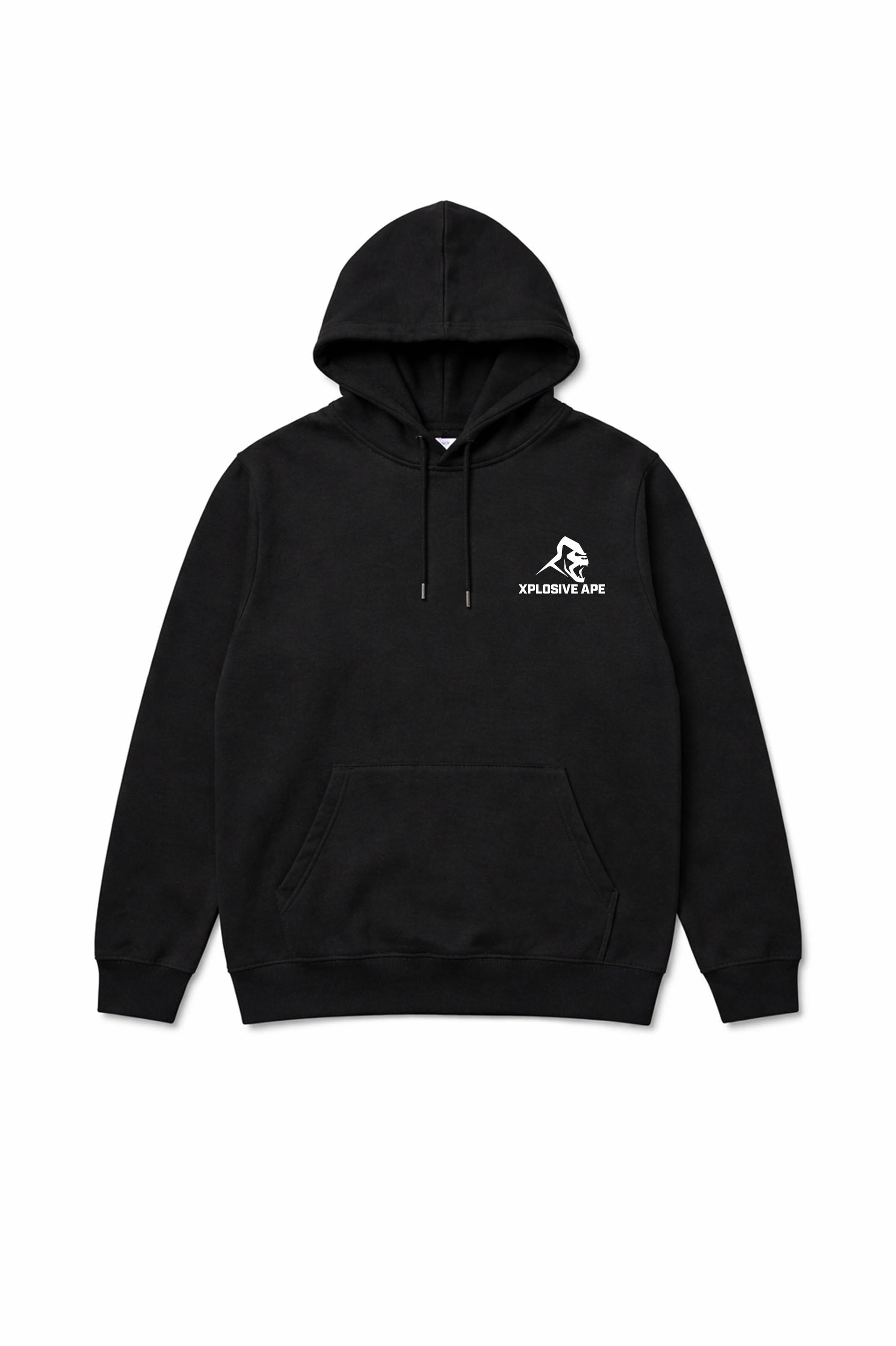XAPE Ride or Die String Hoodie - Black