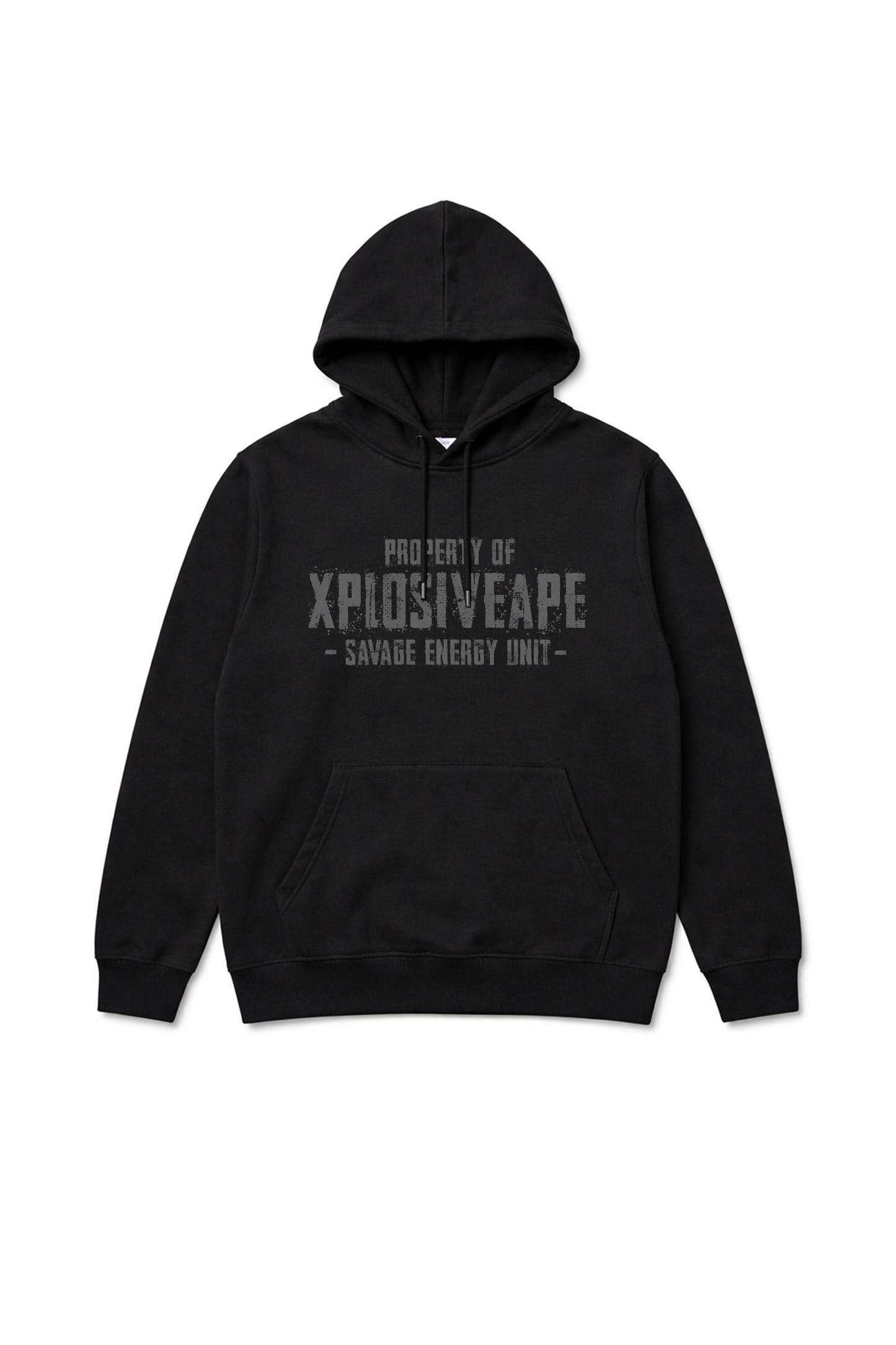 XAPE Savage Energy Unit String Hoodie - Black