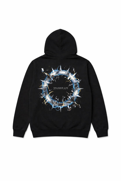 XAPE Shock Halo String Hoodie - Black