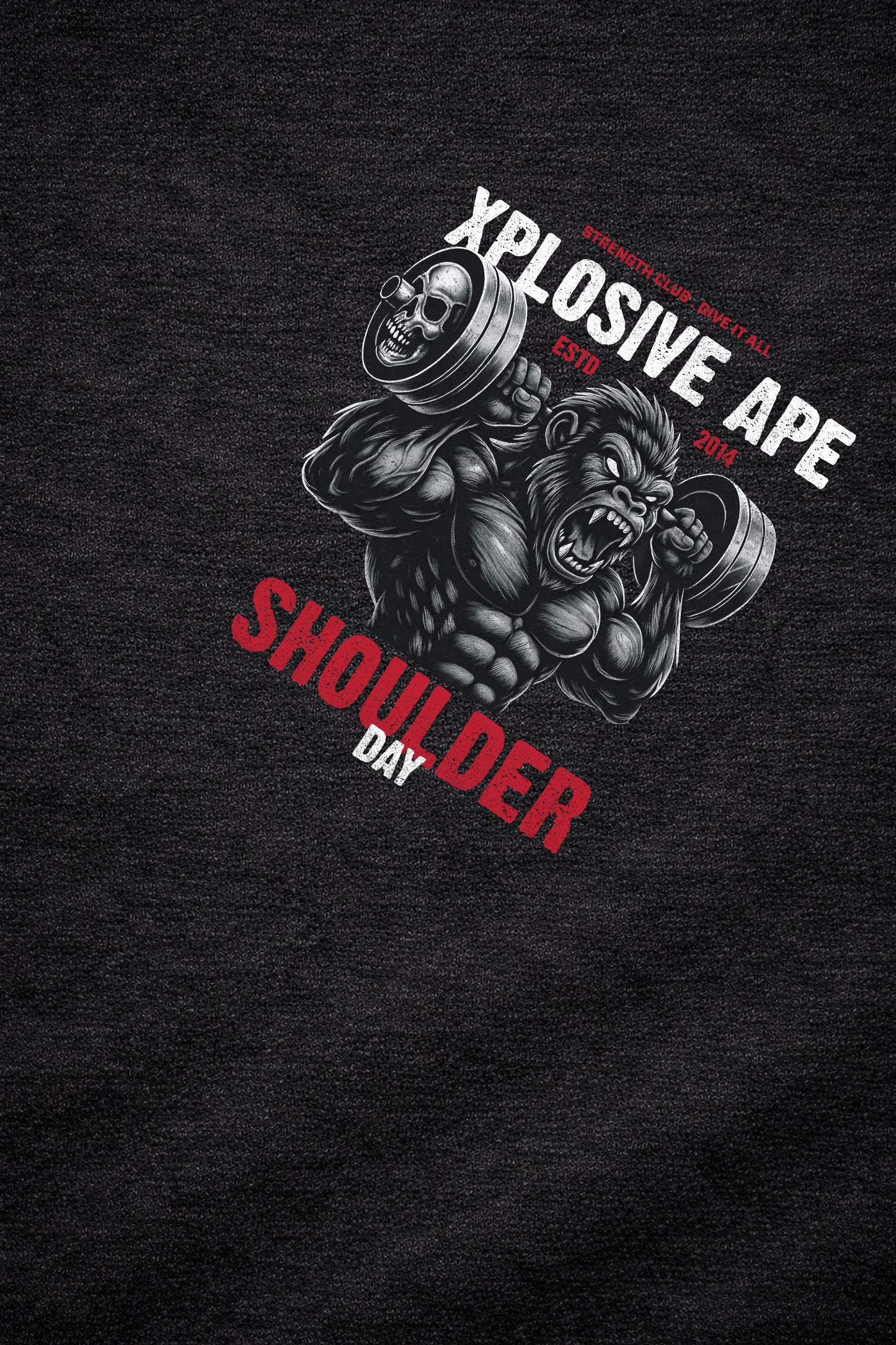 XAPE Shoulder Day V4 String Hoodie - Black