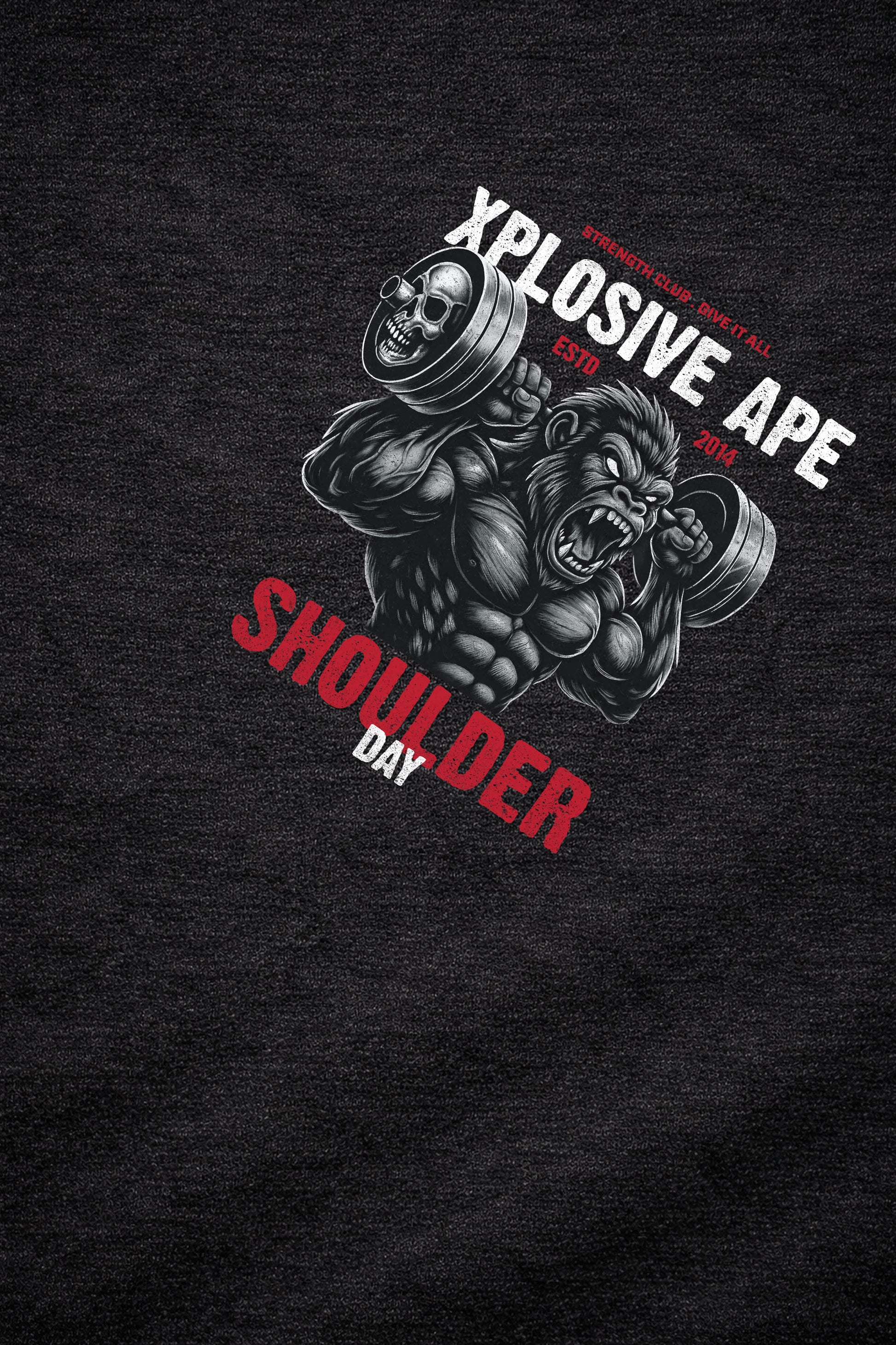 XAPE Shoulder Day V4 String Hoodie - Black