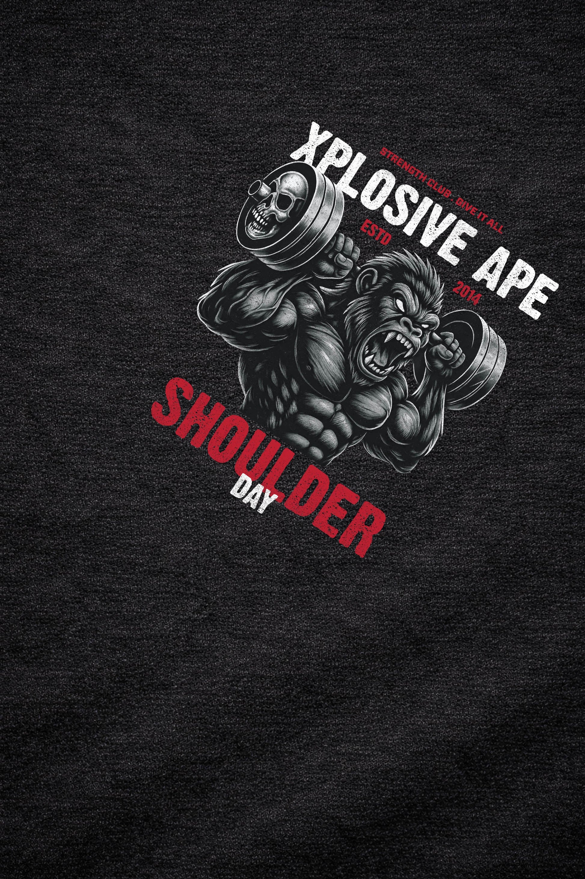XAPE Shoulder Day V4 String Hoodie - Black