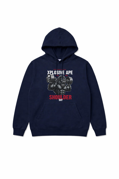 XAPE Shoulder Day V4 String Hoodie - Navy